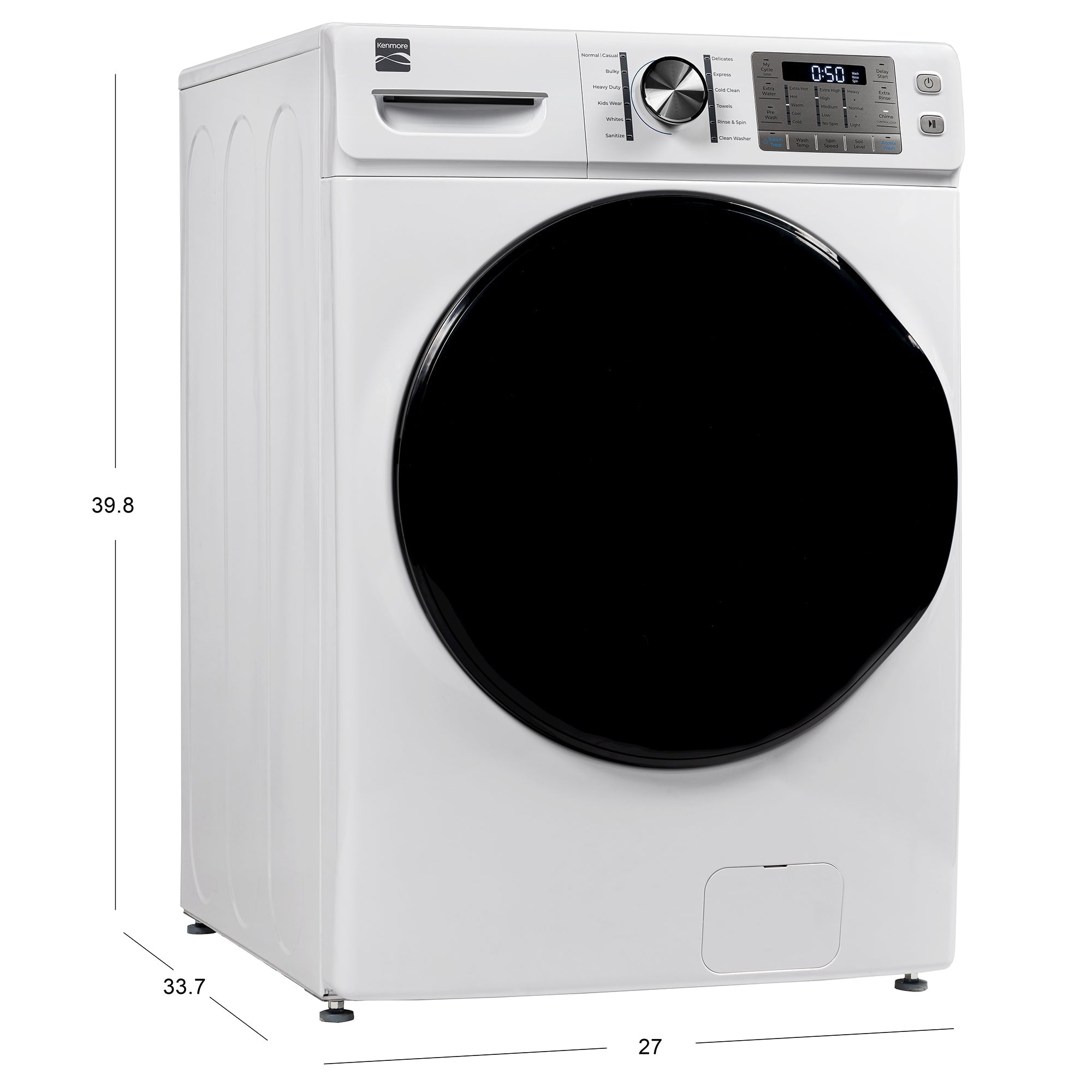 Kenmore 4.5 cu. ft. Front-Load Washer w/ Steam – White