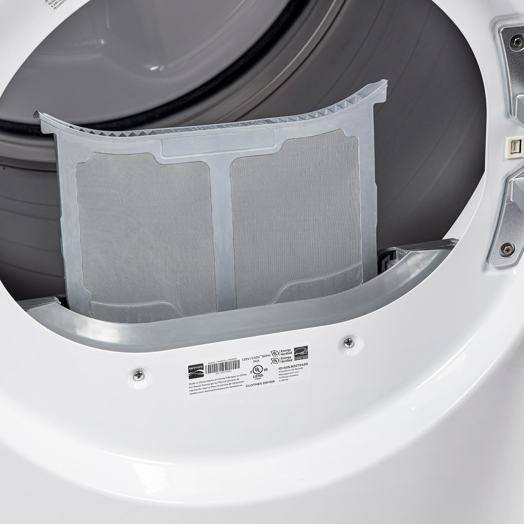 Kenmore 8.0 cu. ft. Dryer w/ Smart Dry & Steam – White