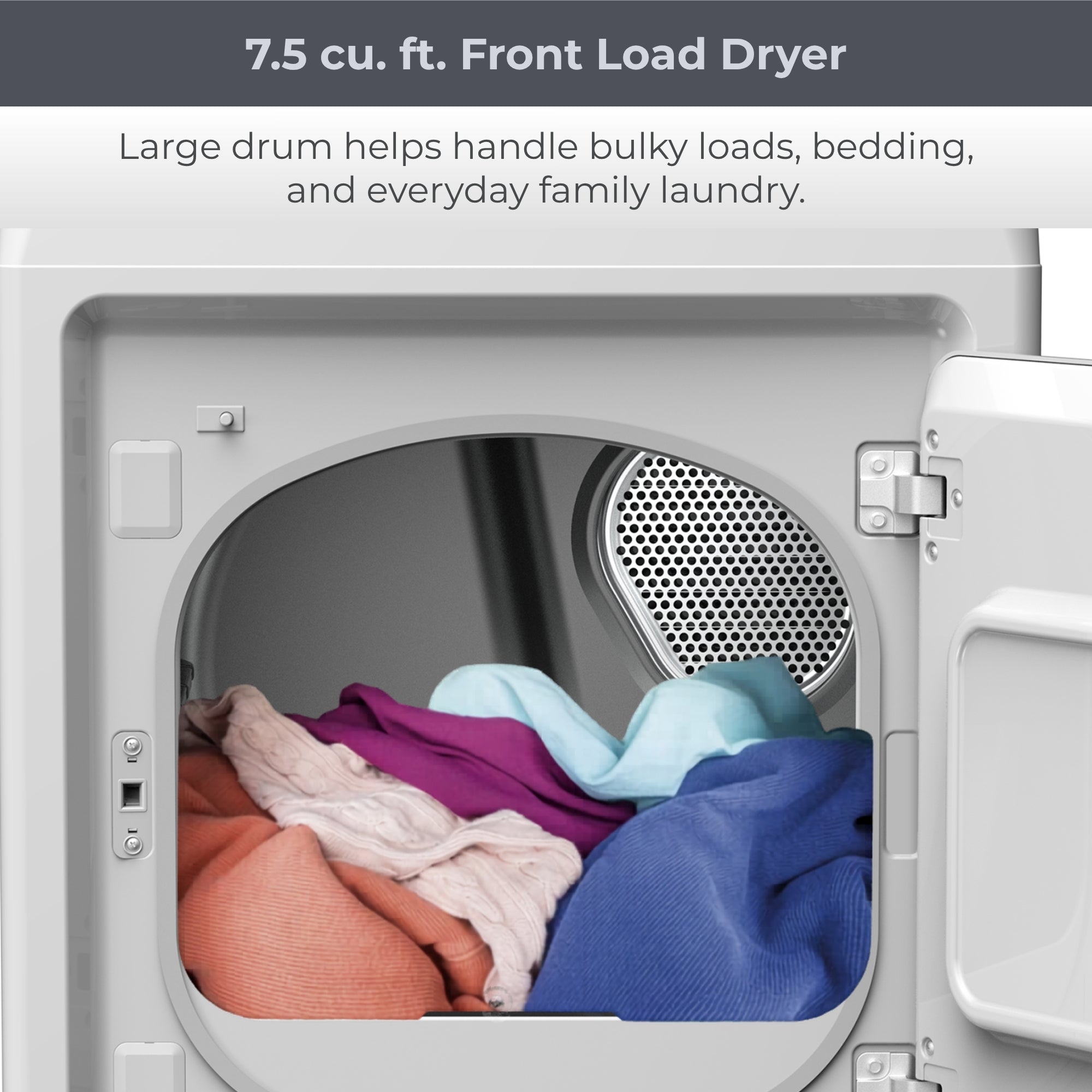 Kenmore 7.5 cu. ft. Electric Dryer with Stainless Steel Drum