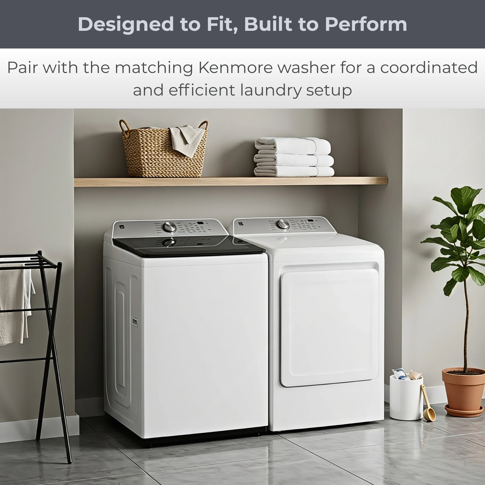 Kenmore 7.5 cu. ft. Electric Dryer with Stainless Steel Drum