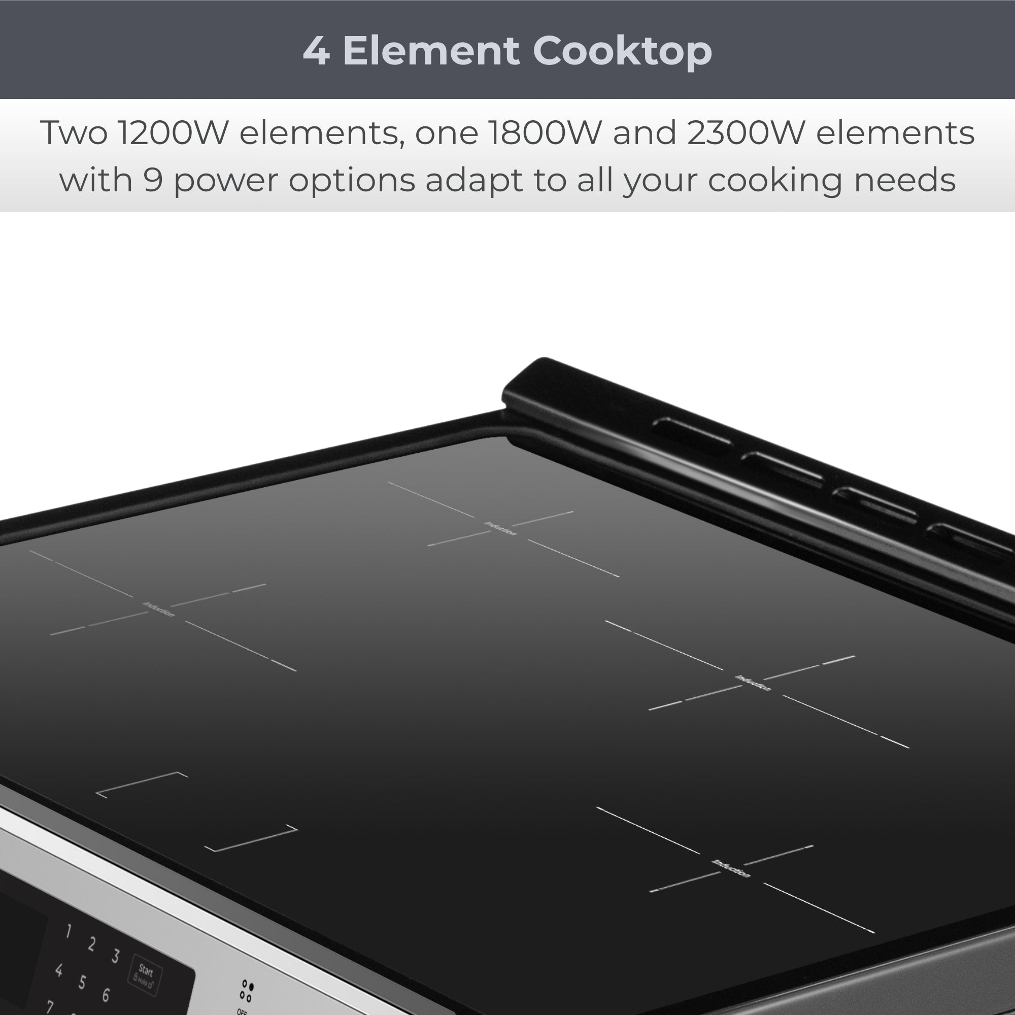 Kenmore 30 in. 5 cu ft. Stainless Steel Digital Control Induction Range with True Convection and Air Fry