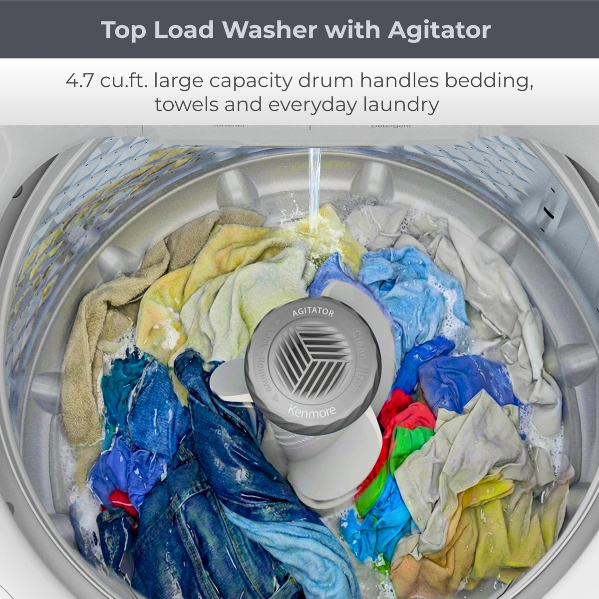 Kenmore 4.7 cu. ft. Top Load Washer with Agitator