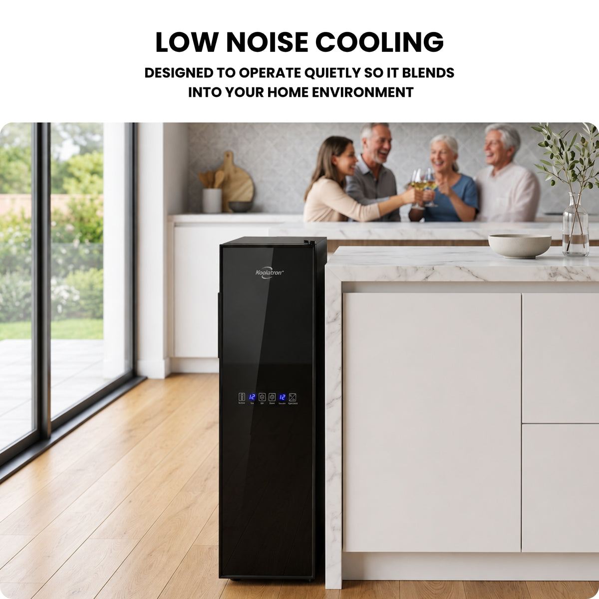 Kenmore 18 Bottle Slim Dual Zone Wine Cooler Freestanding Wine Fridge