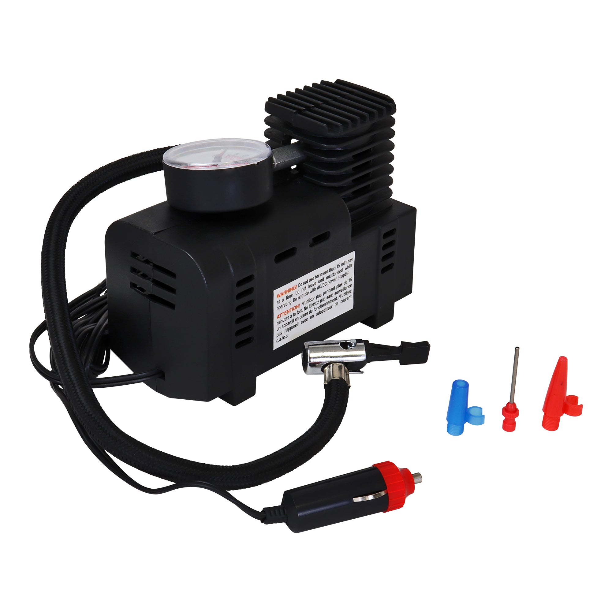 Koolatron 12V Air Compressor Pump w/ Pressure Gauge in