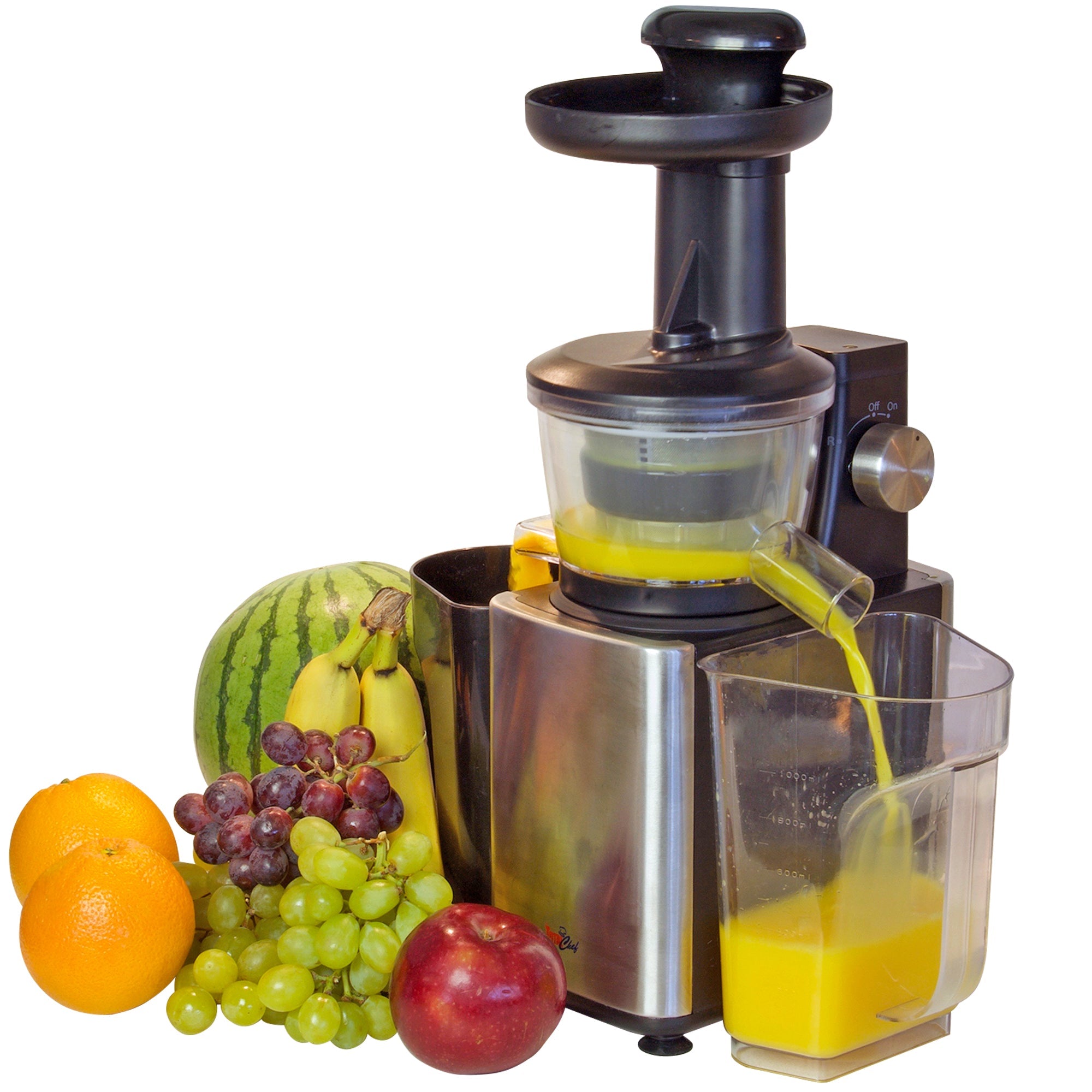 Total Chef Slow Juicer, Cold Press Juicing Machine for High Quality  Nutrient-Dense Juice, Powerful Masticating Juice Extractor for Leafy  Greens,