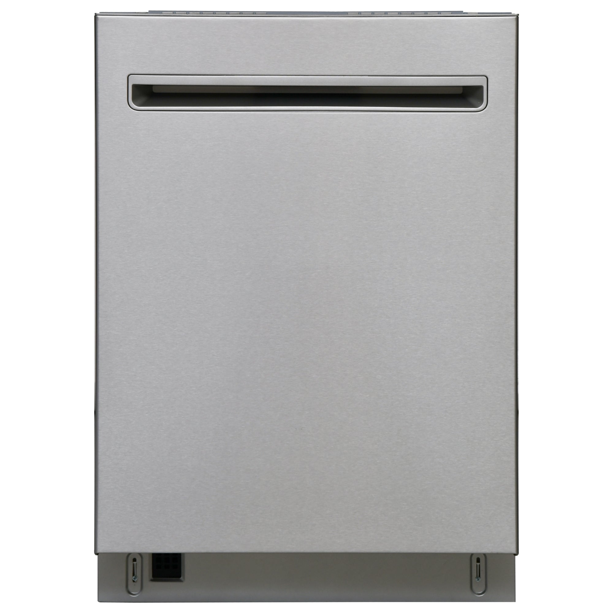 Kenmore stainless steel dishwasher on a white background