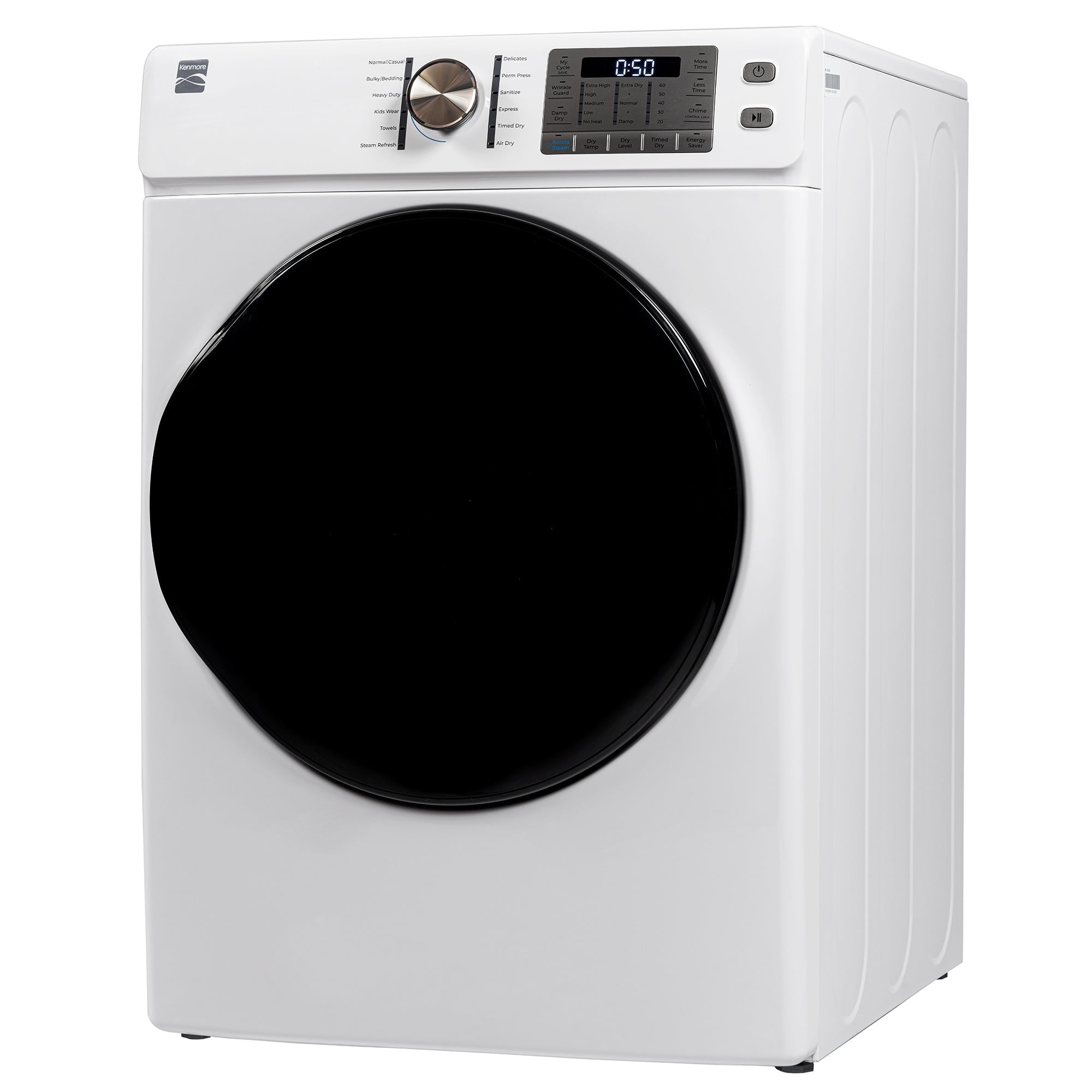 Kenmore 8.0 cu. ft. Dryer w/ Smart Dry & Steam – White
