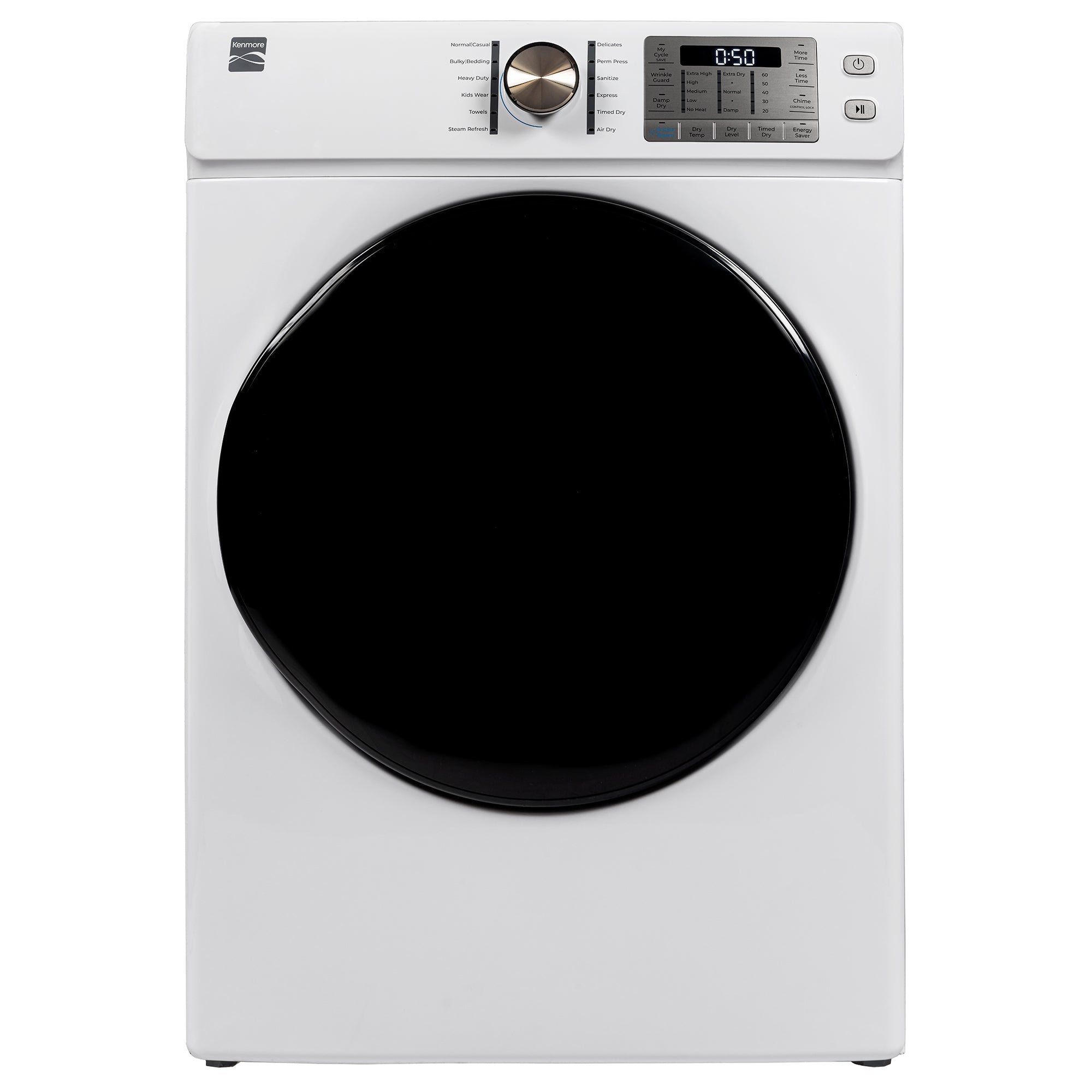 Kenmore 8.0 cu. ft. Dryer w/ Smart Dry & Steam – White