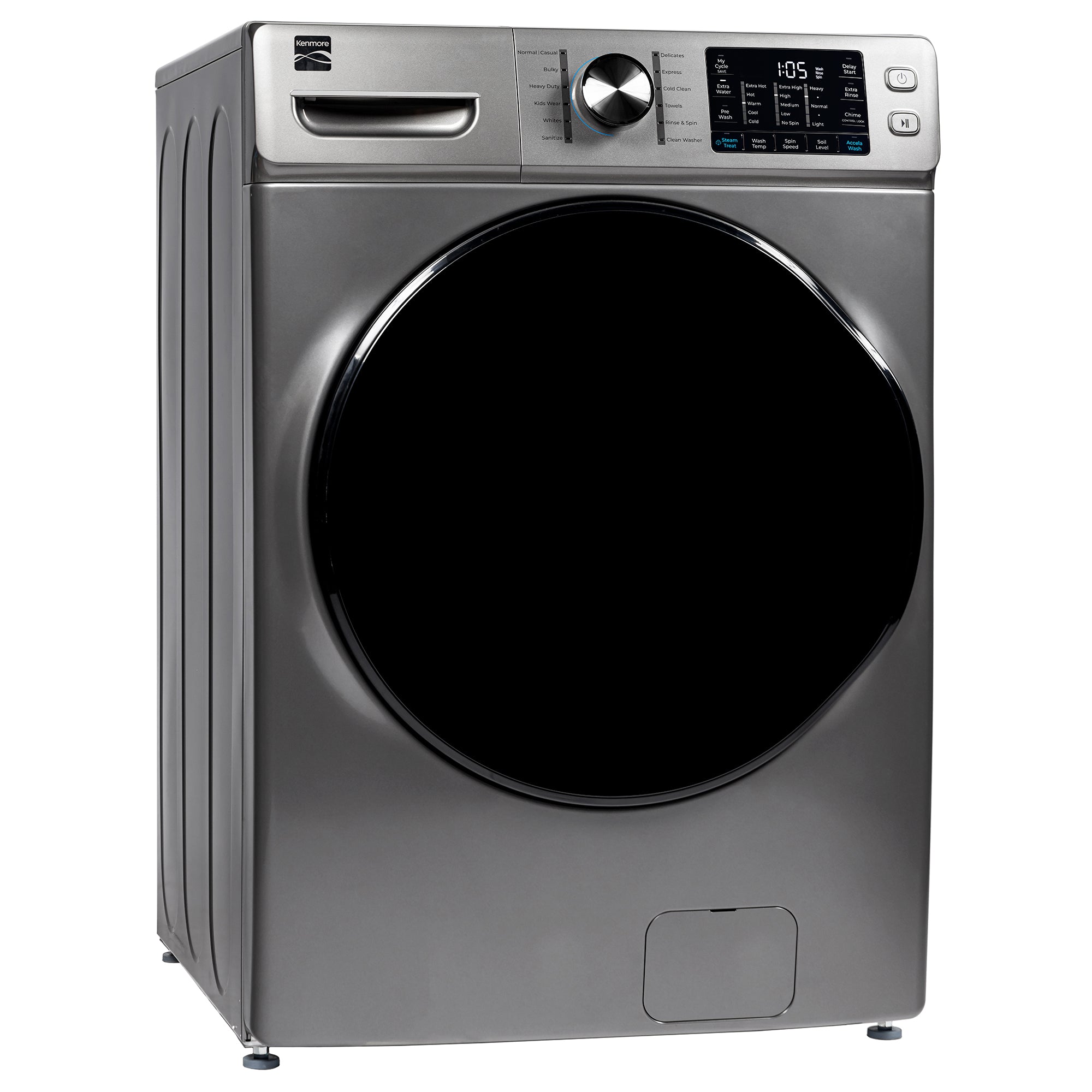 Kenmore 4.5 cu. ft. Front-Load Washer w/ Steam – Metallic Steel