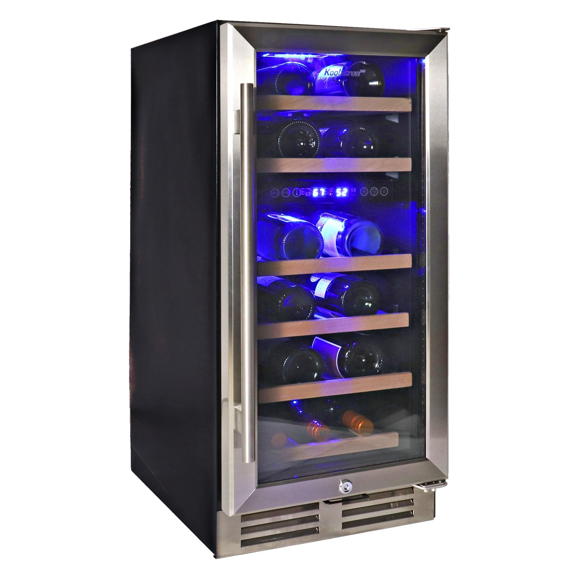 Koolatron 28-Bottle 15 in. Built-In Dual Zone Wine Fridge