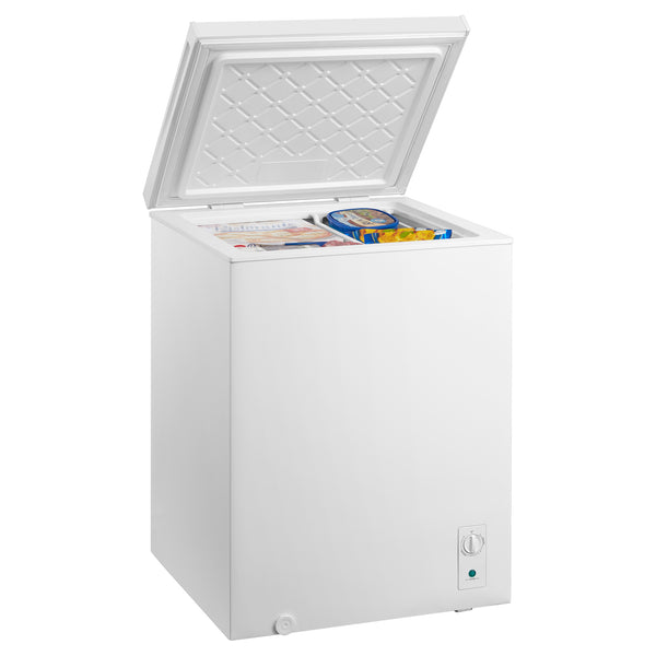 Kenmore convertible chest freezer/refrigerator, open, on a white background