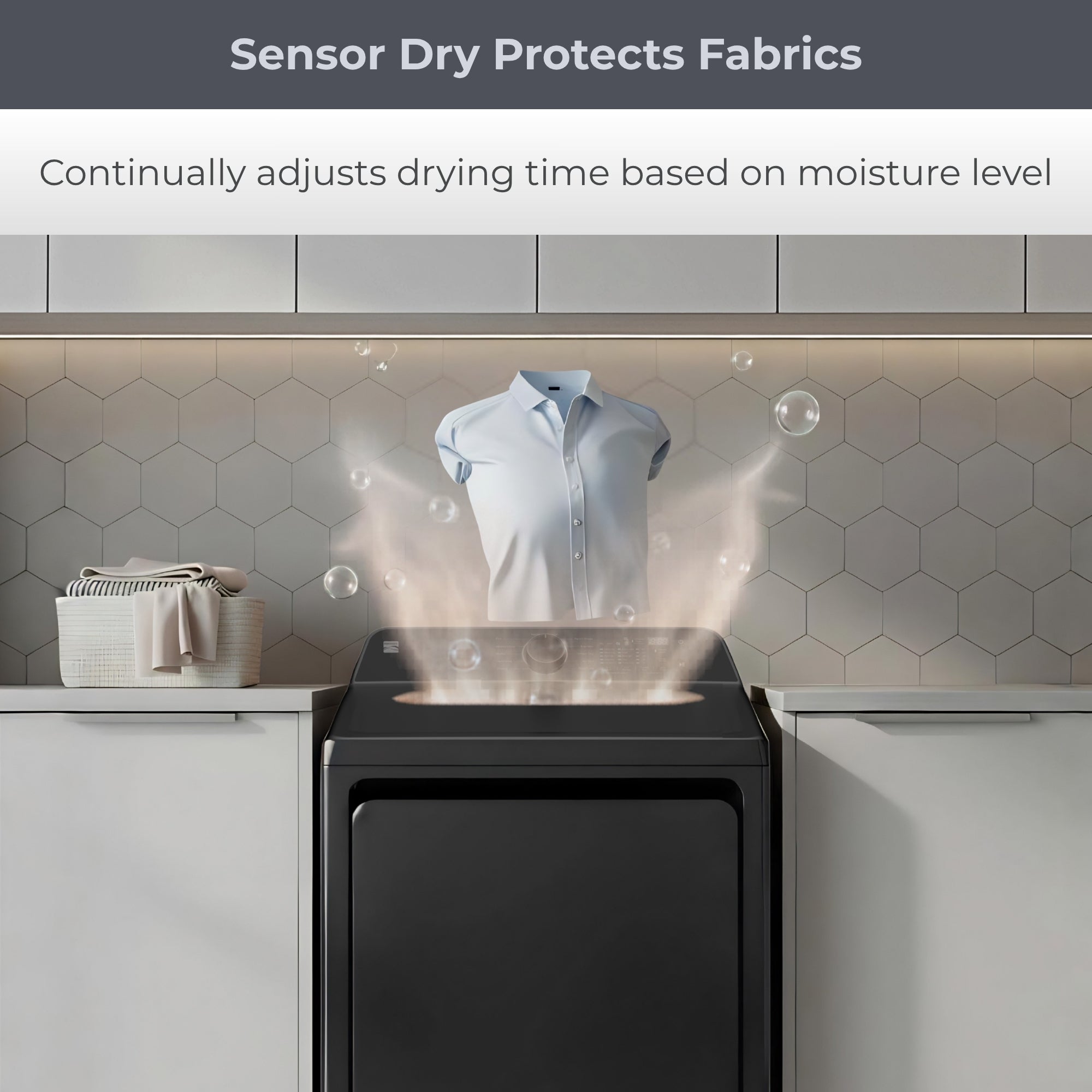 Kenmore 7.5 cu. ft. Electric Dryer with Stainless Steel Drum, Slate Grey