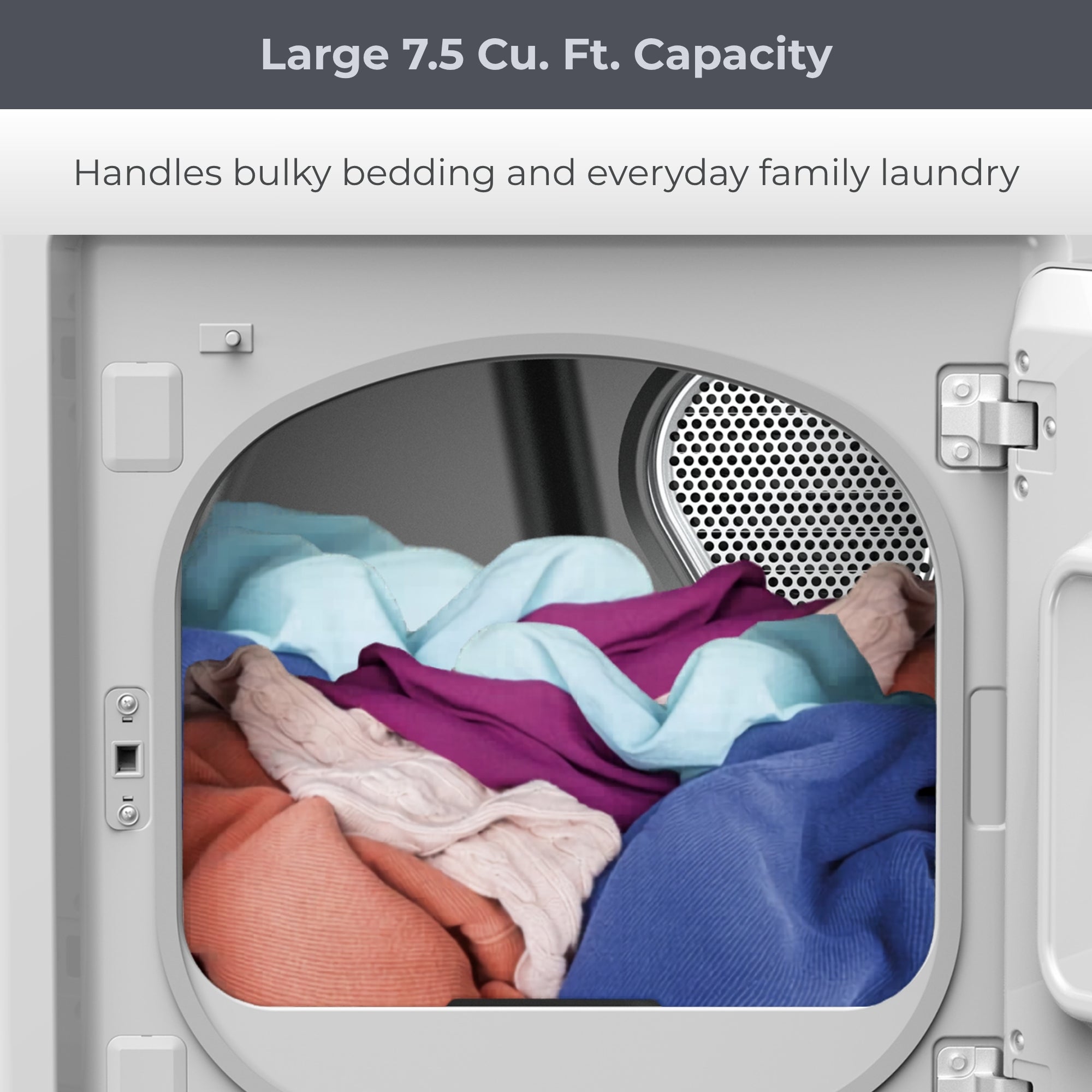 Kenmore 7.5 cu. ft. Electric Dryer with Stainless Steel Drum