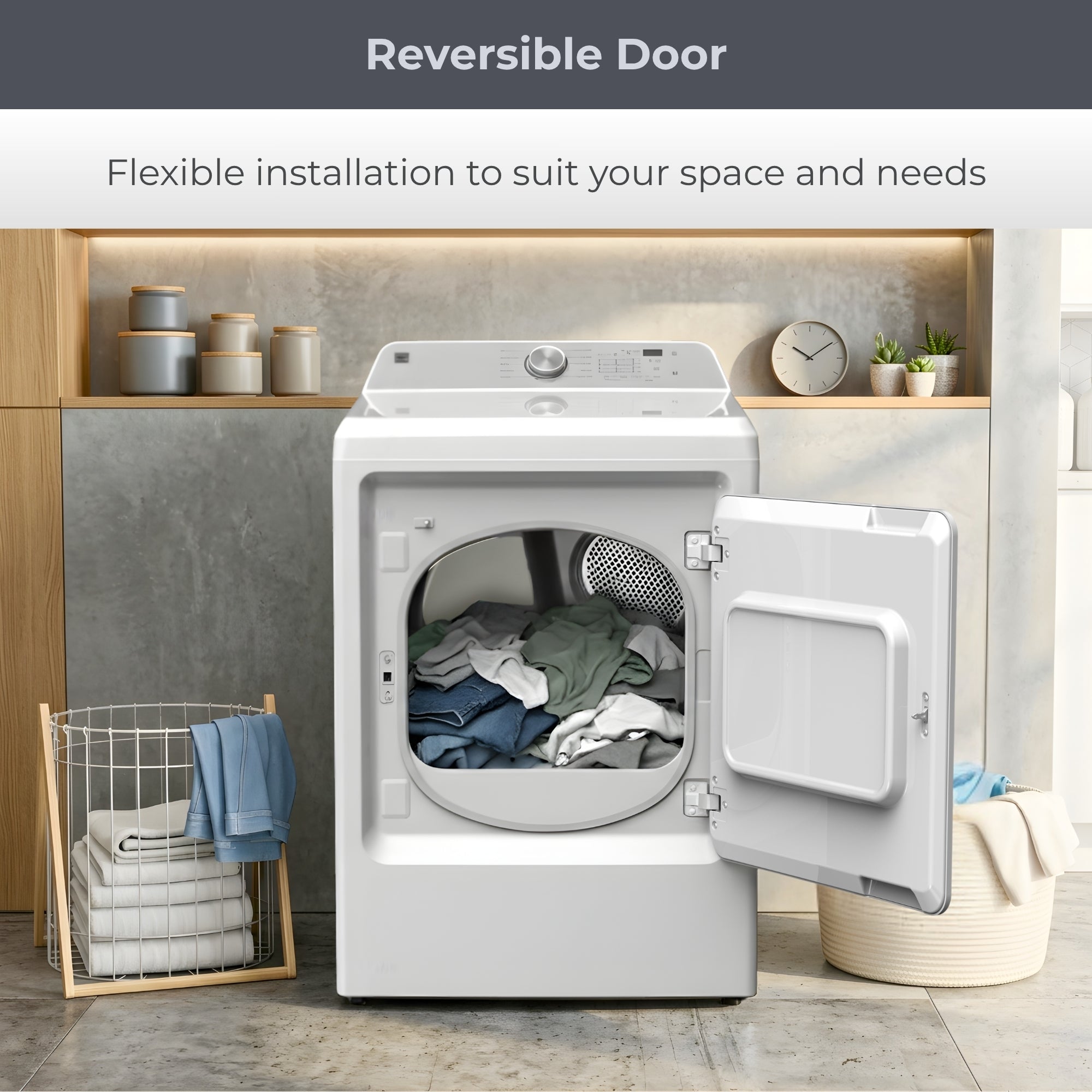 Kenmore 7.5 cu. ft. Electric Dryer with Stainless Steel Drum