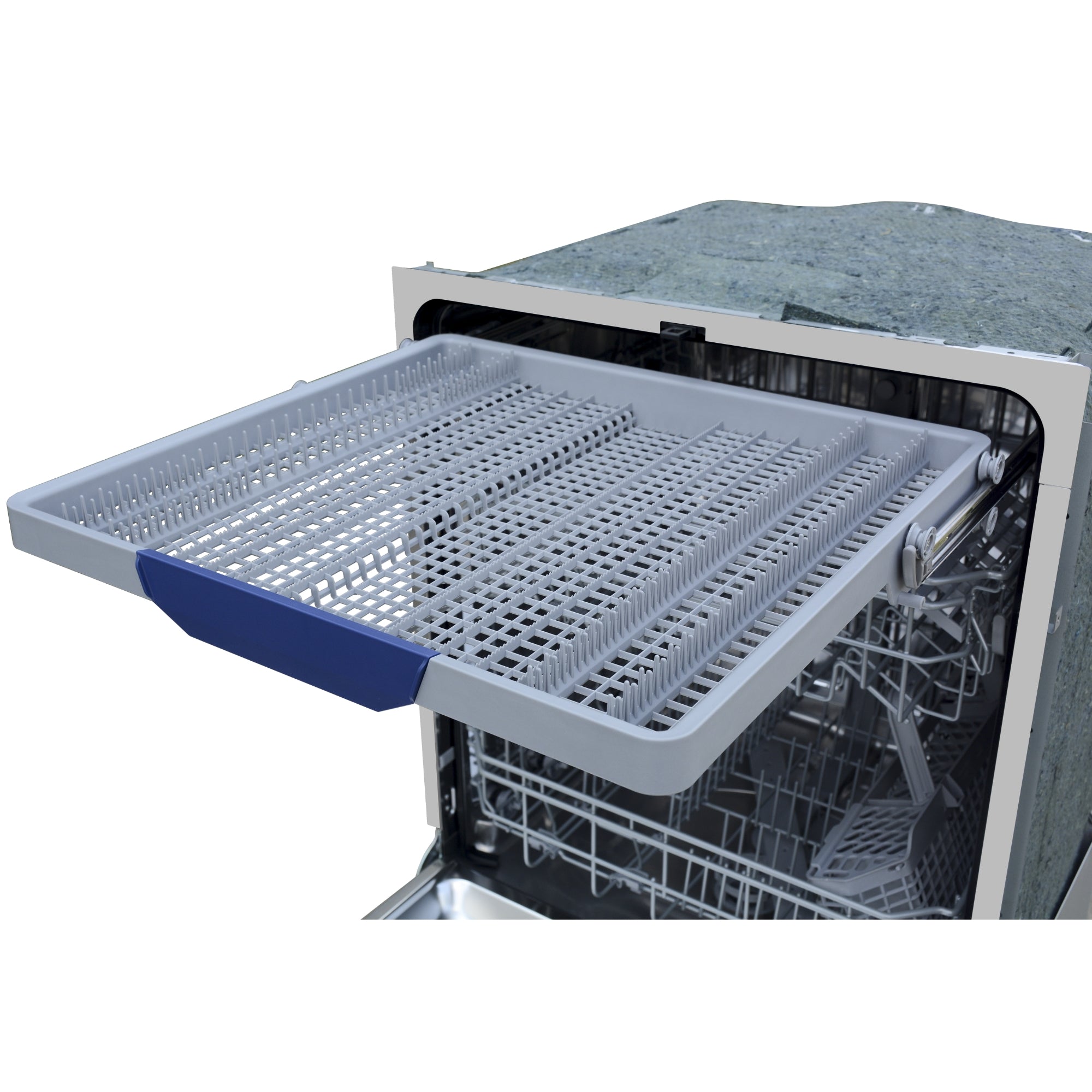 Closeup of theEasyFlex™ removable top level utensil rack of the Kenmore ultra-quiet 24-inch top control dishwasher
