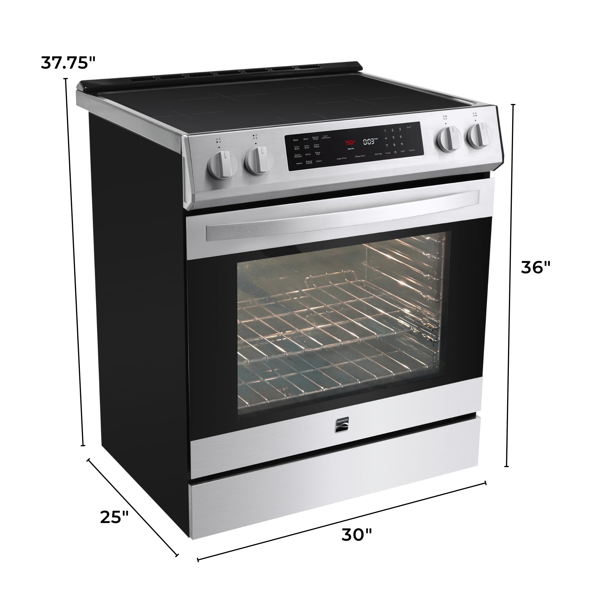 Kenmore 5.6 Cu Ft Pizza Pro Induction Range | True Convection