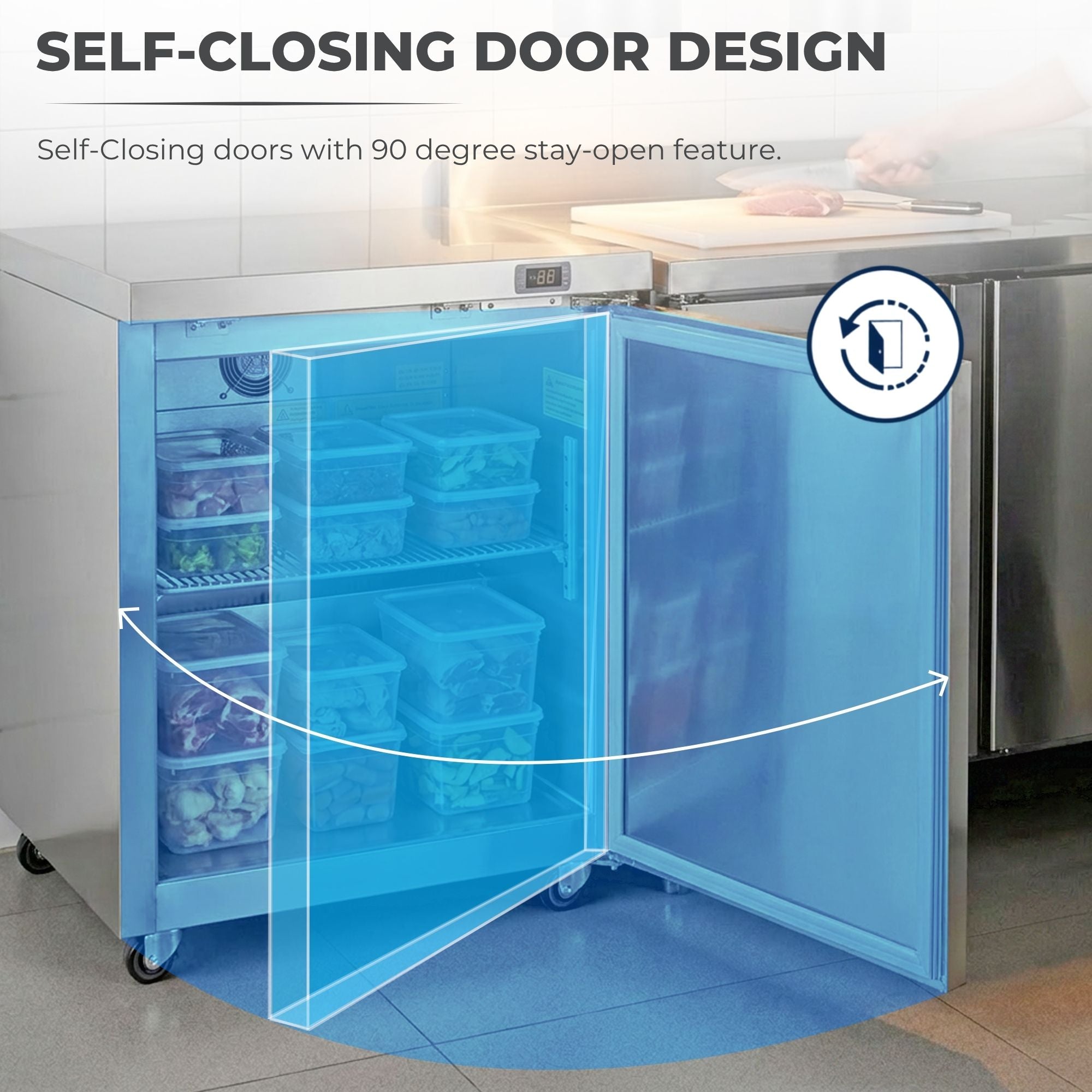 Kenmore PRO 7.2 cu.ft. Stainless Steel Undercounter Commercial Freezer/Refrigerator