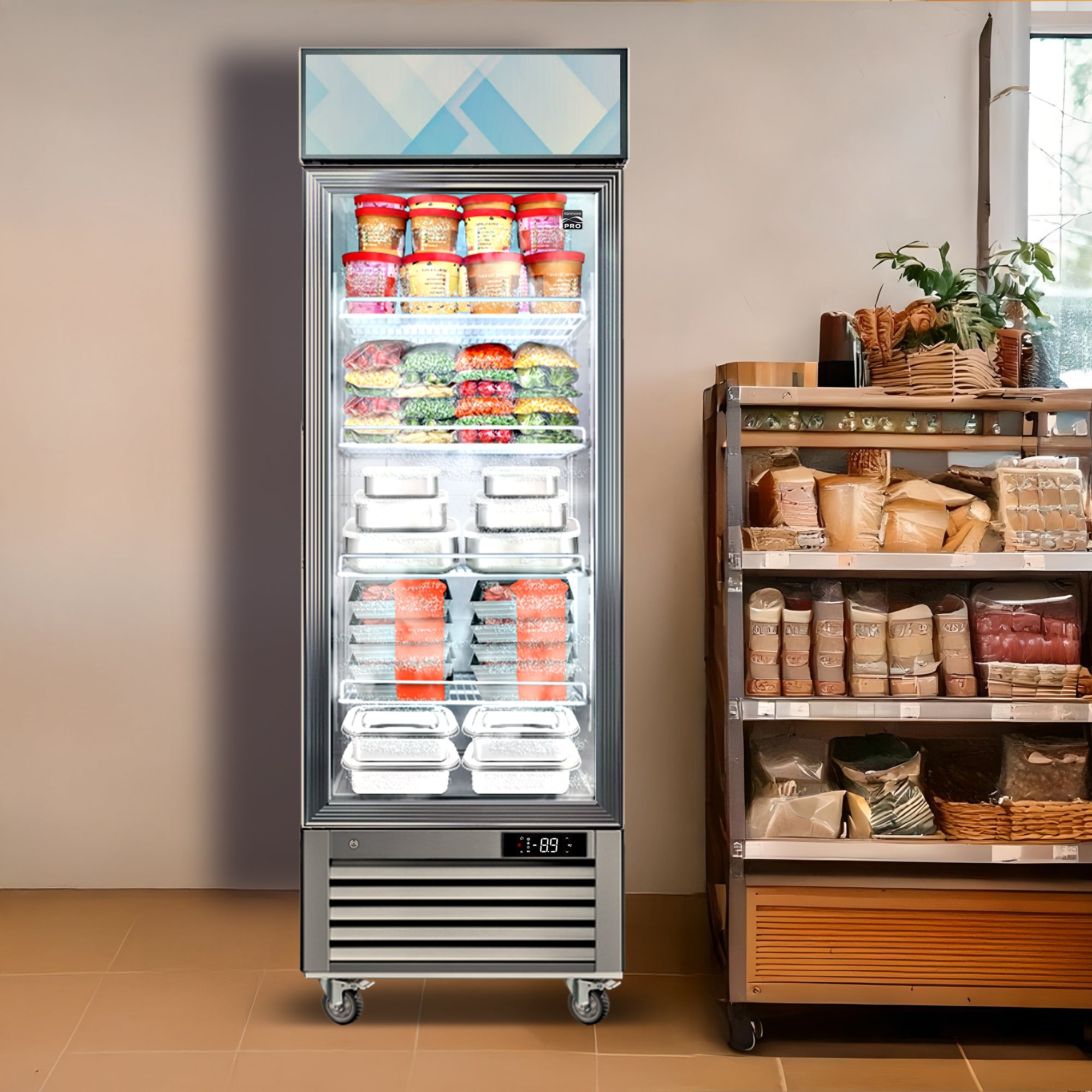 Kenmore Pro 23 Cu. Ft. Swing Glass Door Commercial Display