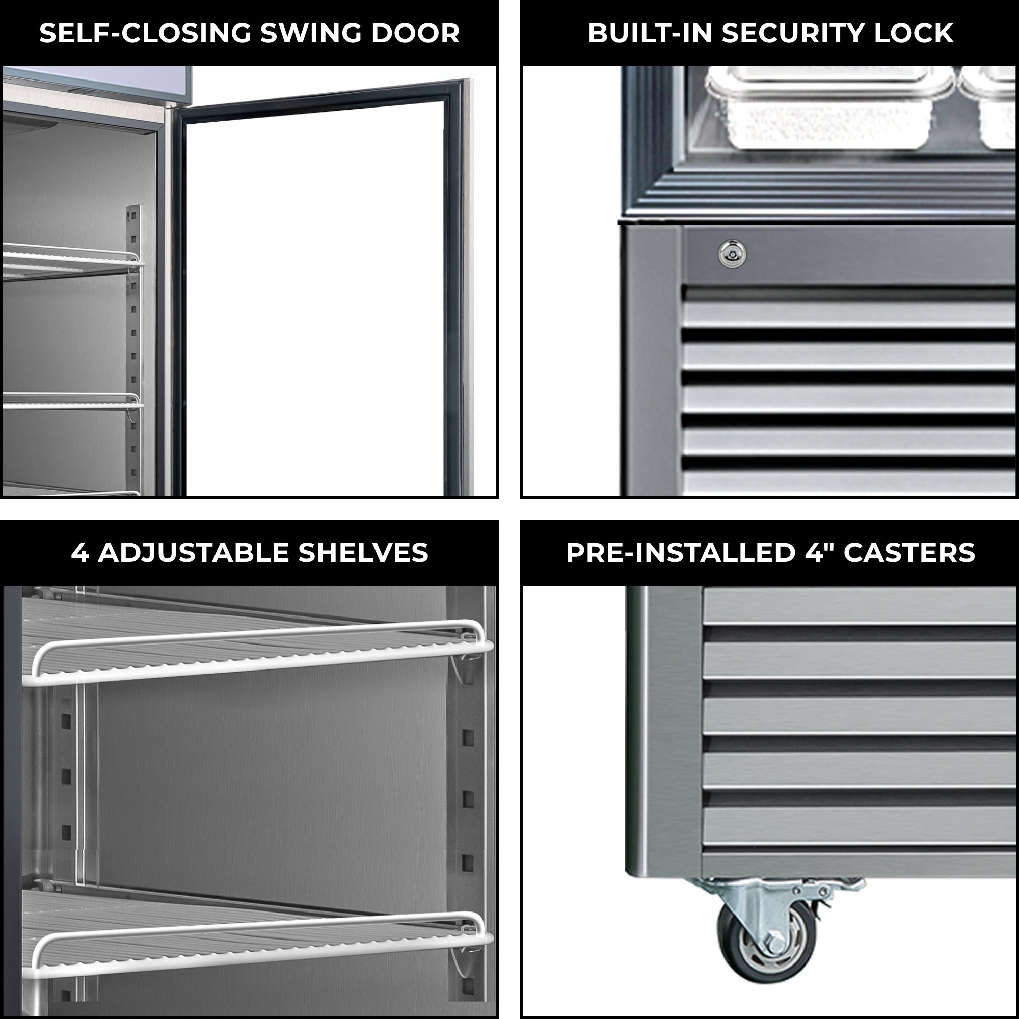 CBONE ギラ220 Kenmore Pro 23 Cu. Ft. Swing Glass Door Commercial Display