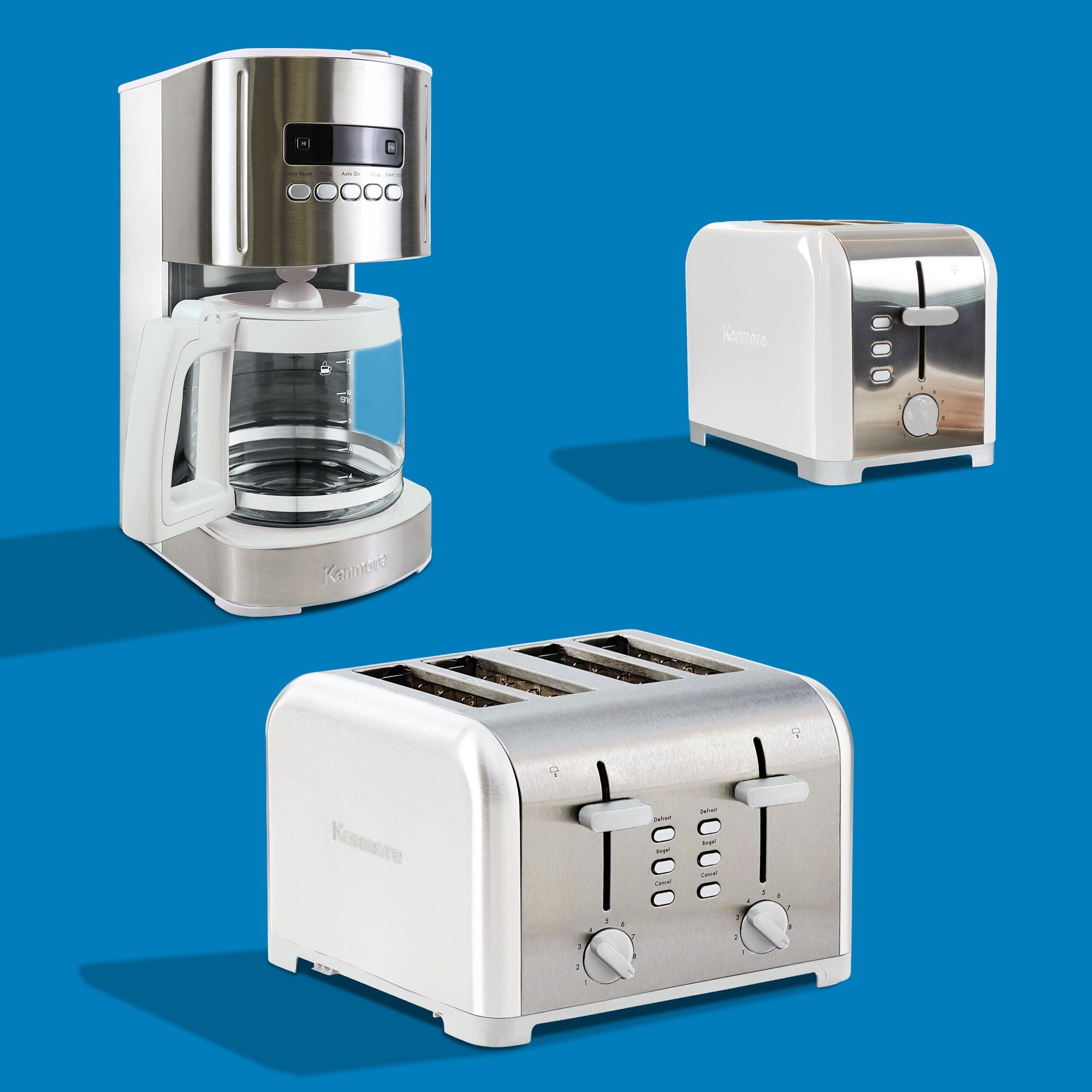 K★★101 togw Kenmore Stainless Steel Toaster | Extra Wide Slots | 2-Slice