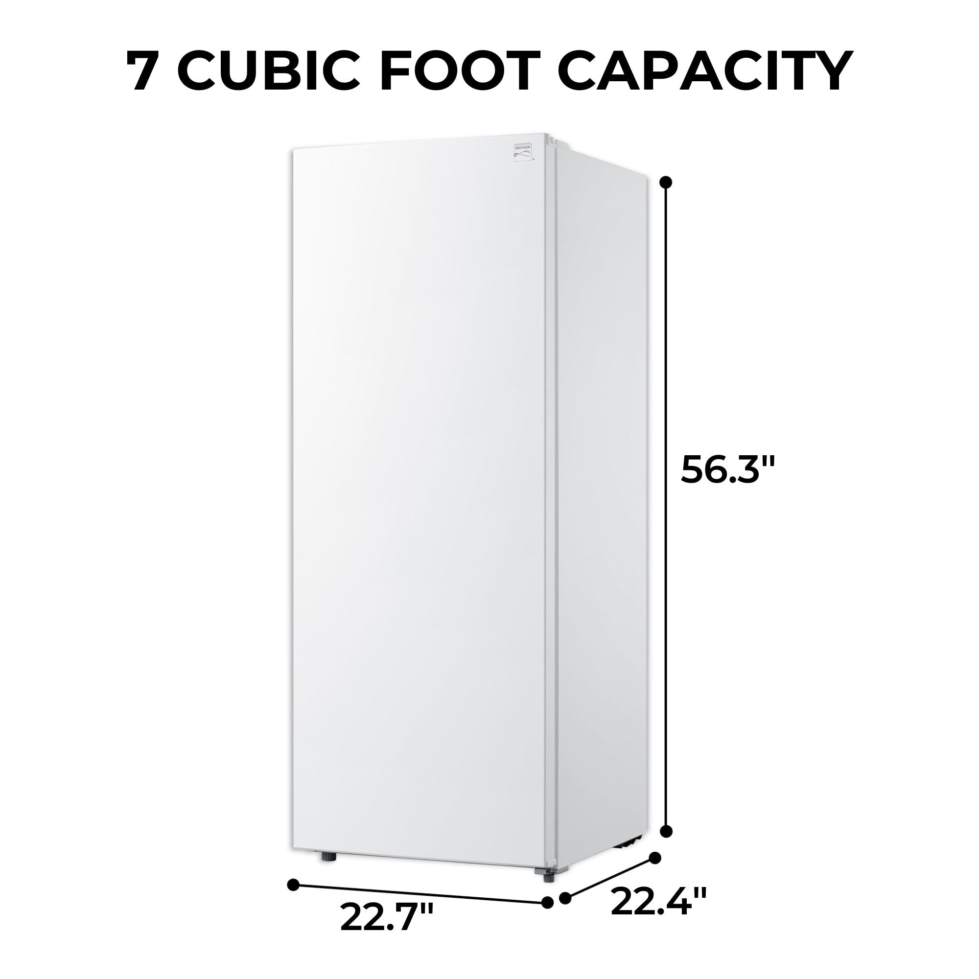 Kenmore Convertible Upright Freezer/Refrigerator | 7 Cu. Ft. | White
