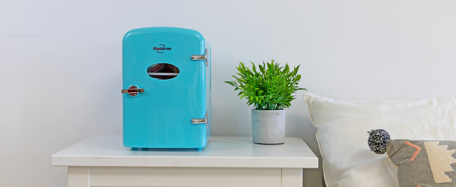 Koolatron Portable Mini Fridge | 6 Can | 4L Retro