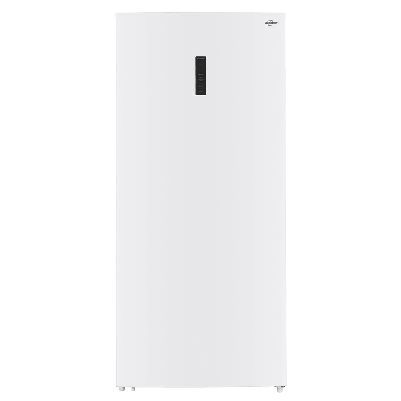 Koolatron convertible upright freezer/refrigerator, closed, on a white background