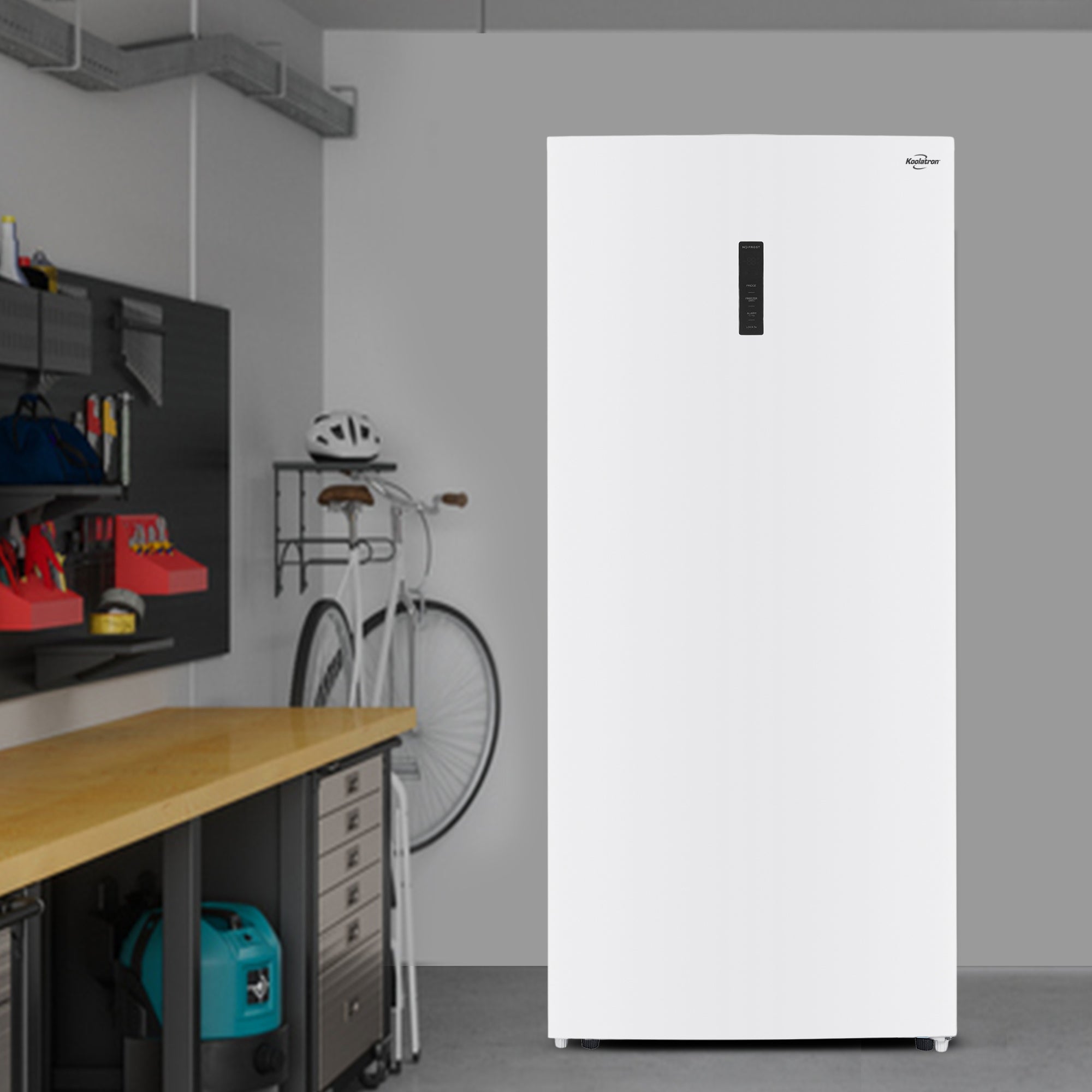 Koolatron Upright Convertible Freezer/Refrigerator | White | 21 Cu Ft