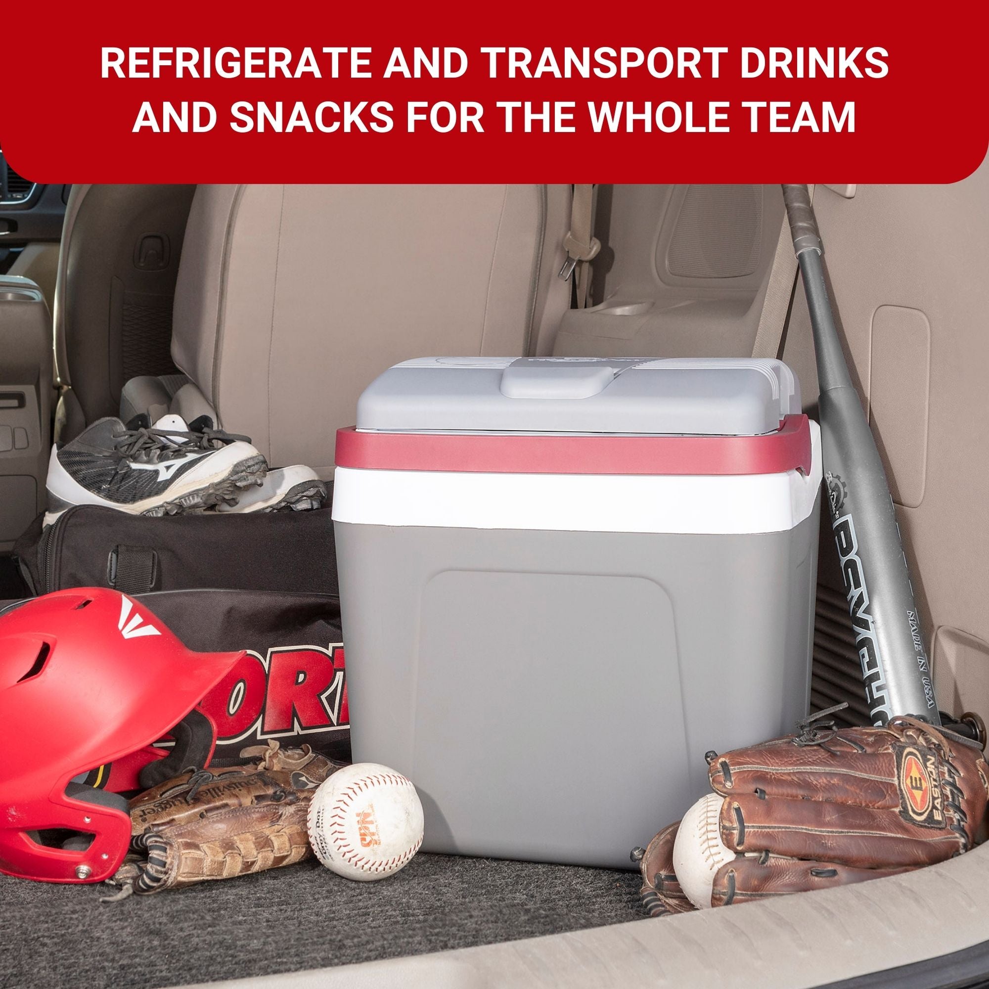 Koolatron 12V Electric Cooler | Portable Plug-In Car Fridge | 24L/26QT