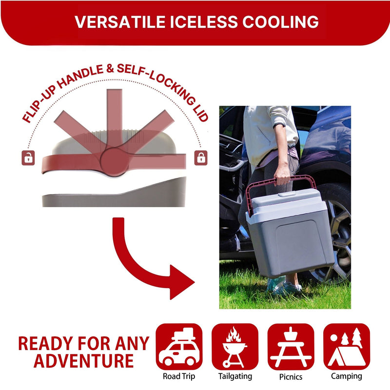 Koolatron 12V Electric Cooler, Portable Plug-In Car Fridge