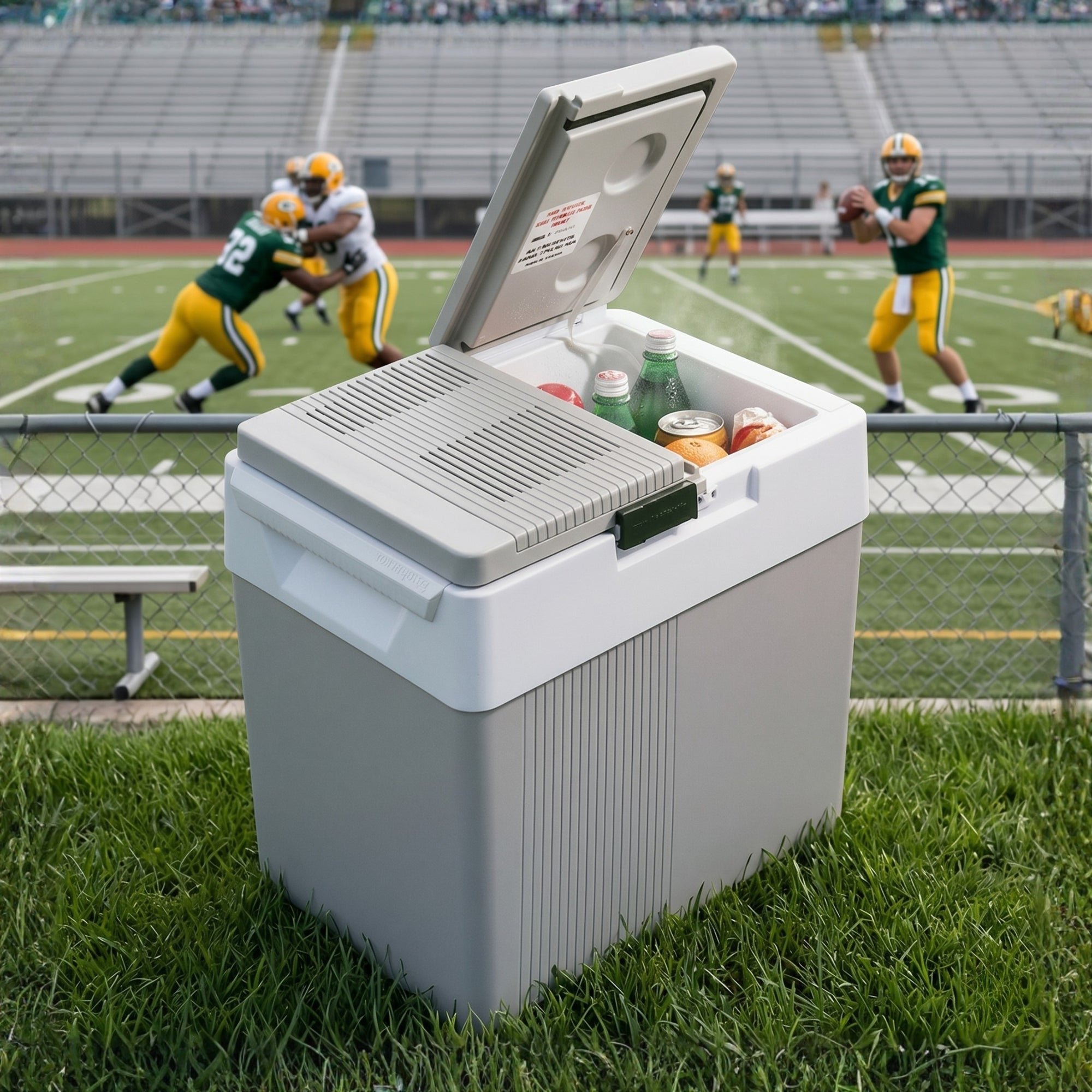Koolatron 12V Electric Cooler/Warmer 31L (33 qt), Dual Opening, Gray