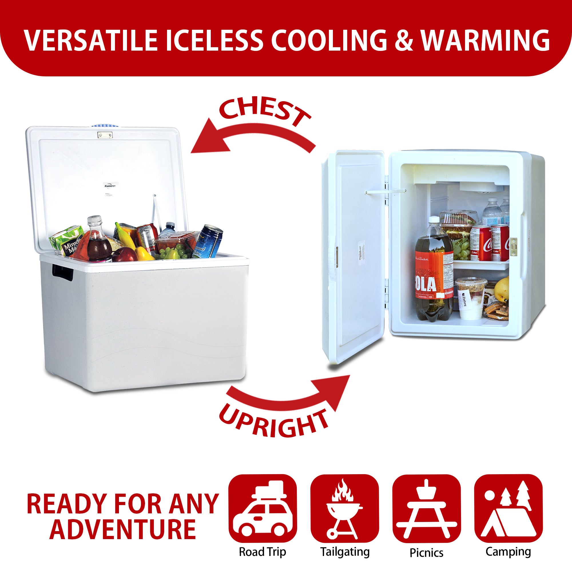 Koolatron 12V Electric Cooler/Warmer | Plug-In Car Fridge | 34L/36QT