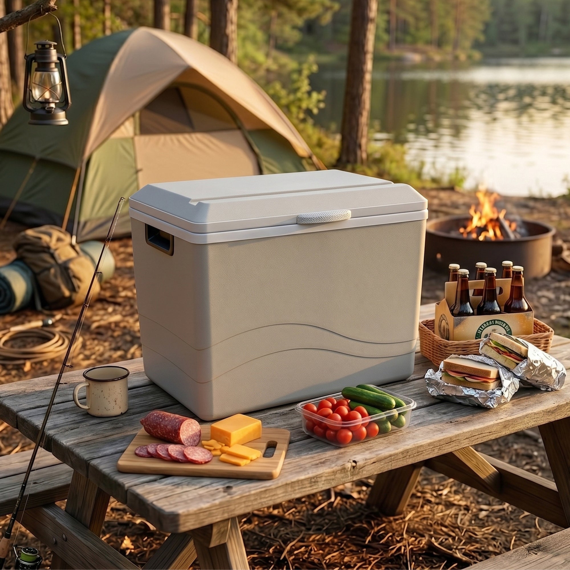 Koolatron 12V Electric Cooler/Warmer 34L (36 qt), Two-Way Design, Gray