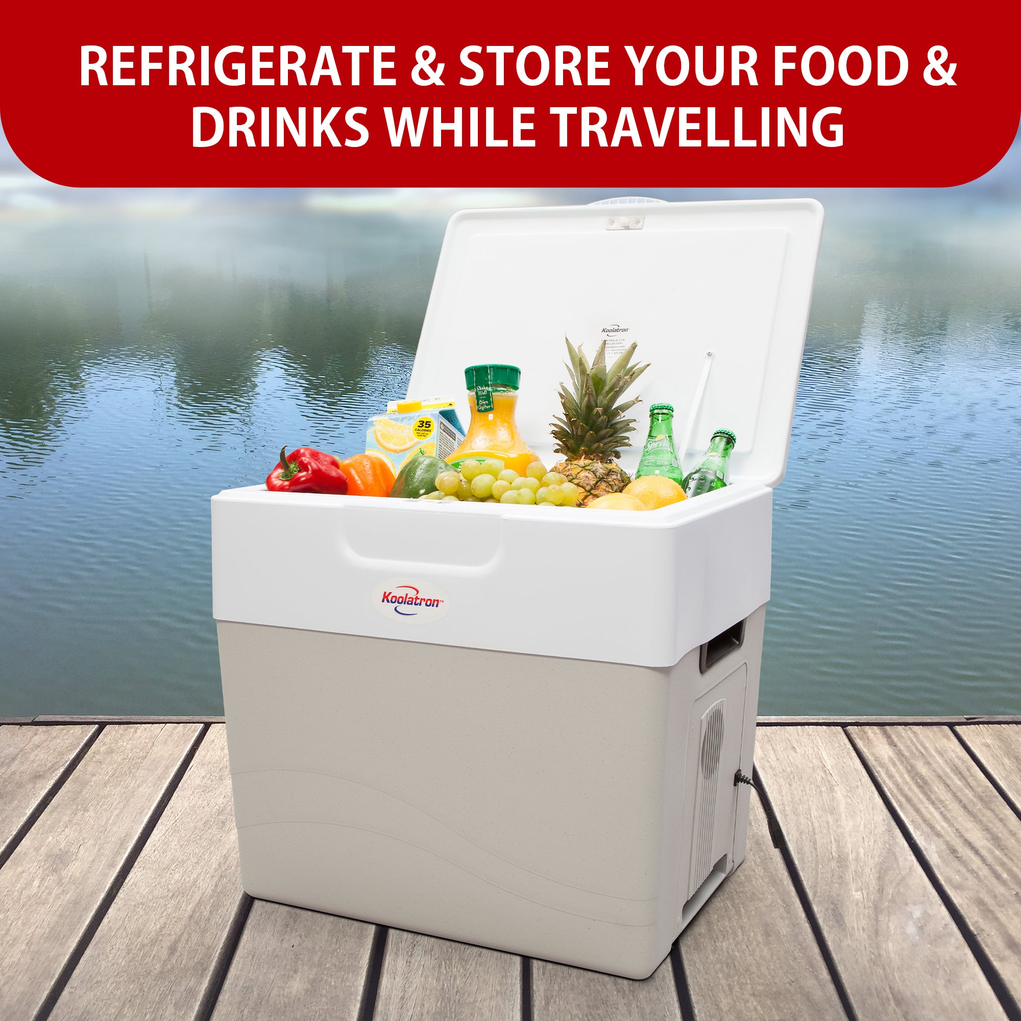 Koolatron 12V Electric Cooler/Warmer | Plug-In Car Fridge | 49L/52QT