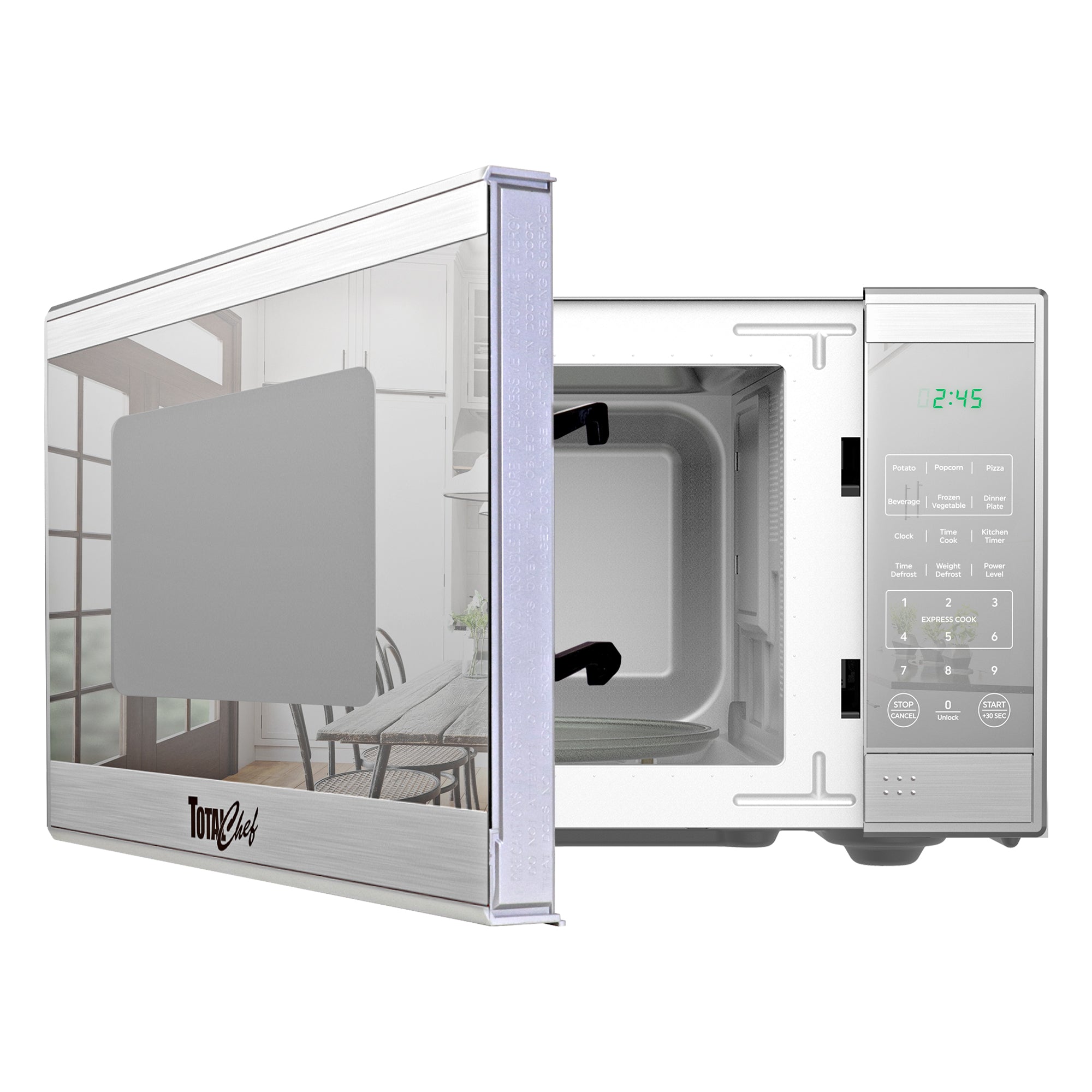 microwave ドレス Total Chef Microwave 0.7 Cu Ft | 700W | Stainless Steel