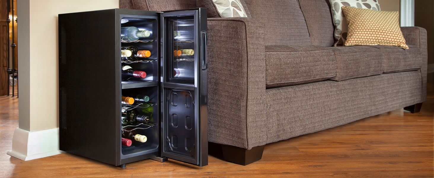 Koolatron Dual Zone Wine Fridge | Wine Cooler| 12 Bottle