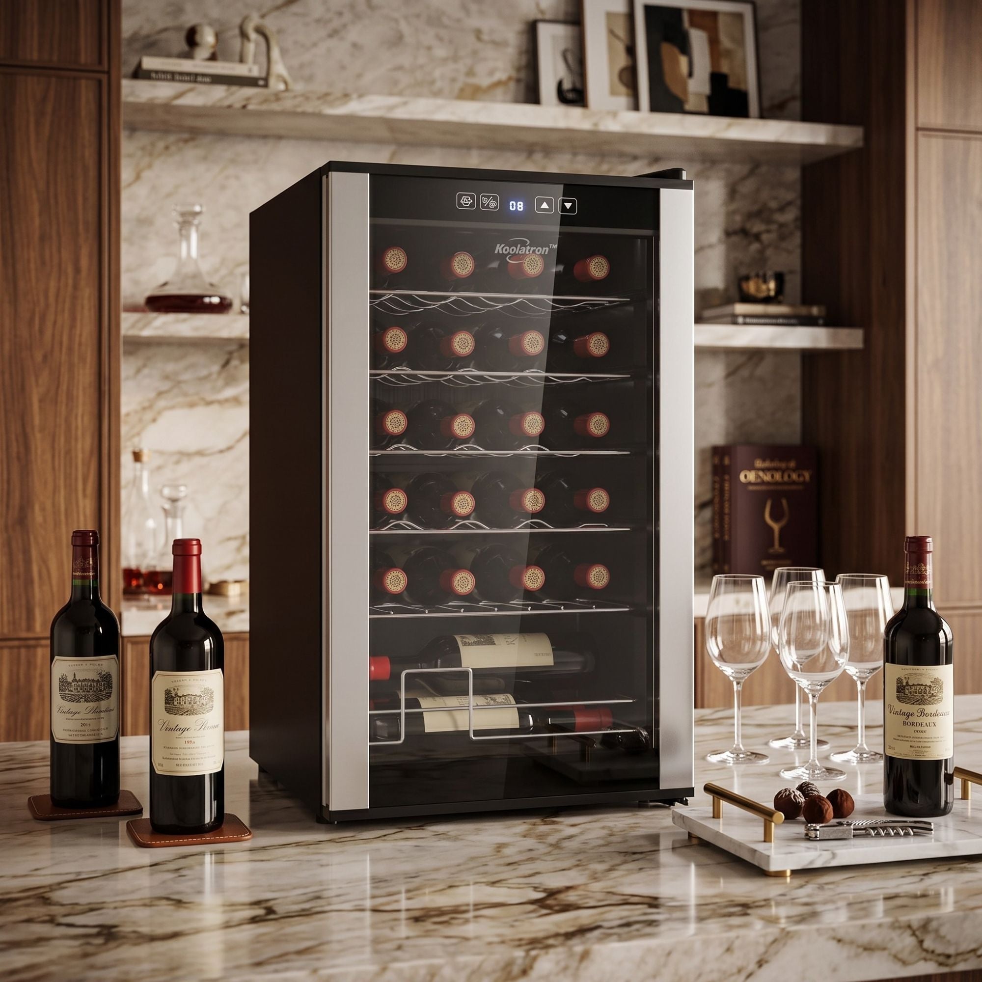 Koolatron 24-Bottle Freestanding Compressor Wine Fridge