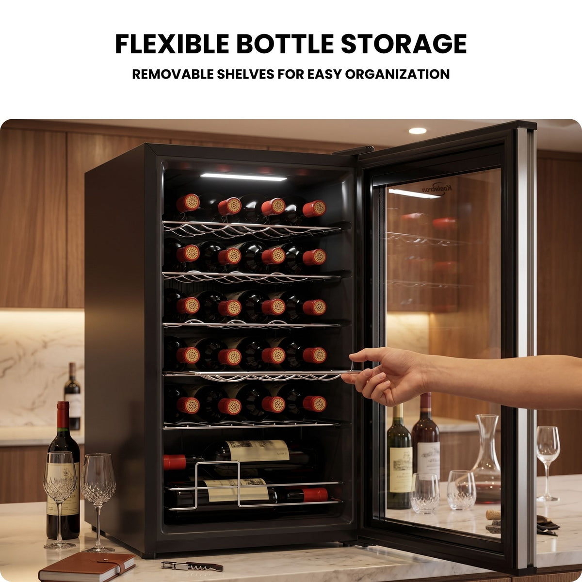 Koolatron 24-Bottle Freestanding Compressor Wine Fridge