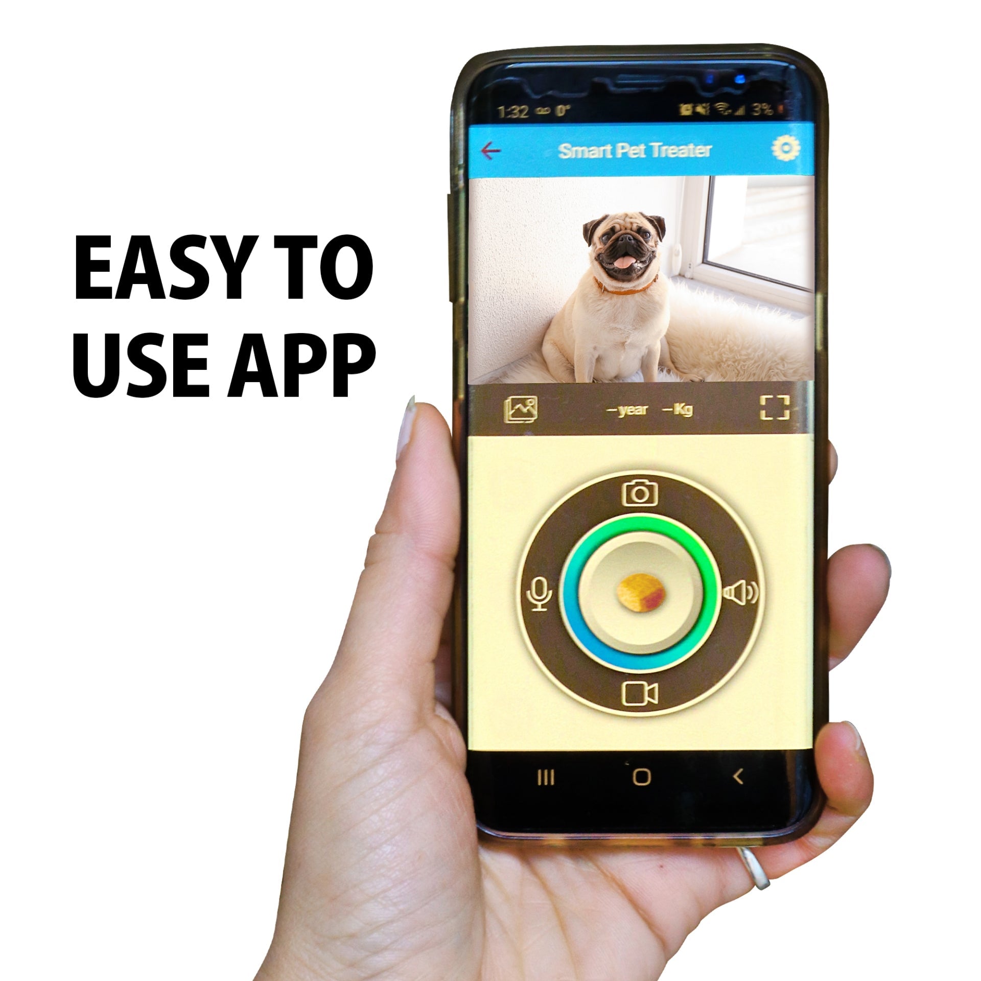 Lentek Smart Pet Treat Tosser with HD Video | 2-Way Audio