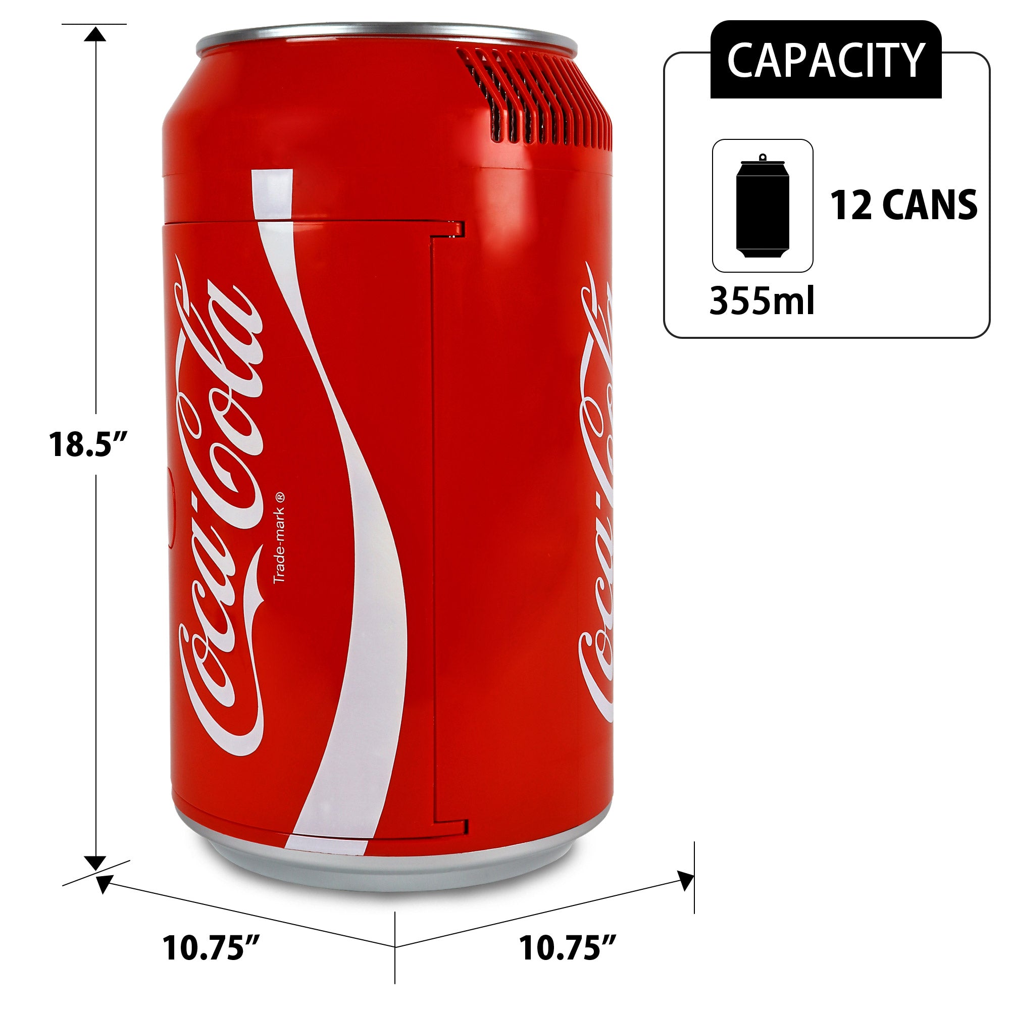 Coca Cola Portable Mini Fridge | Can Shaped | 10L | 12 Cans