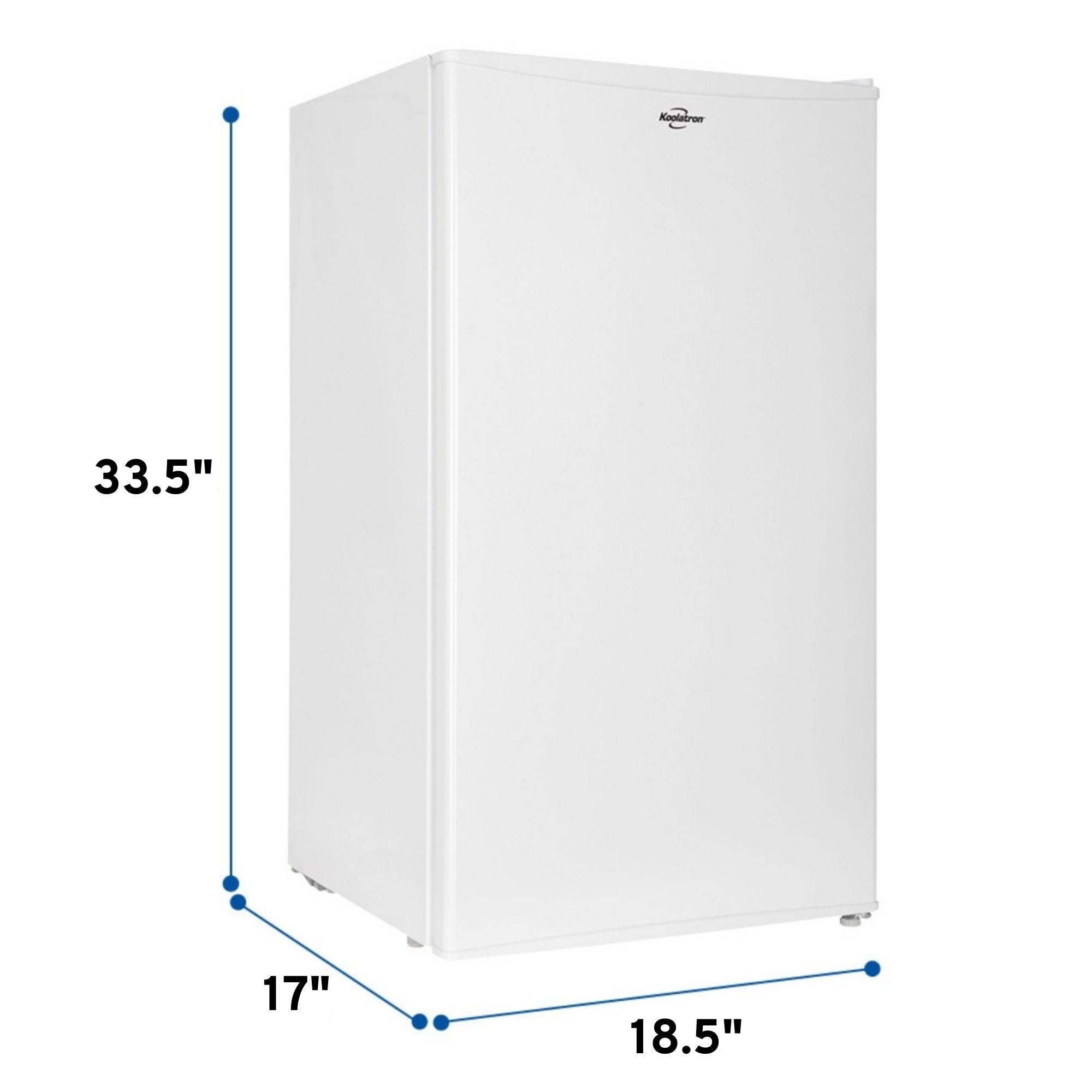 Koolatron Compact Fridge w/ Freezer, 3.2 cu ft (91L), White
