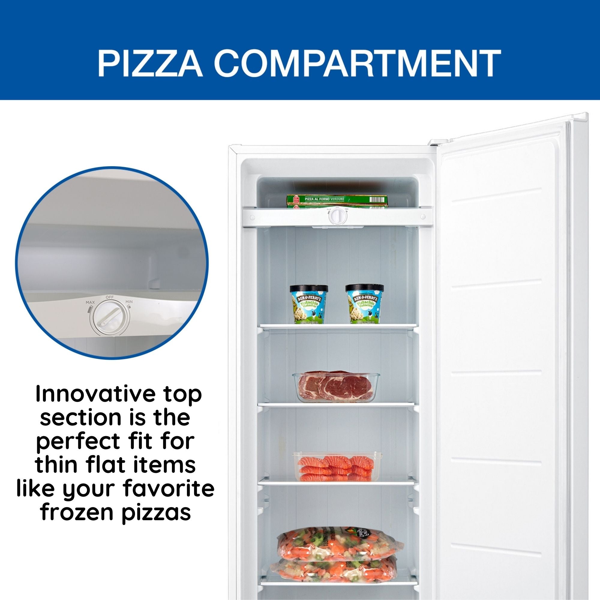 Koolatron Garage-Ready Upright Freezer, White, 7.0 Cu Ft (198L