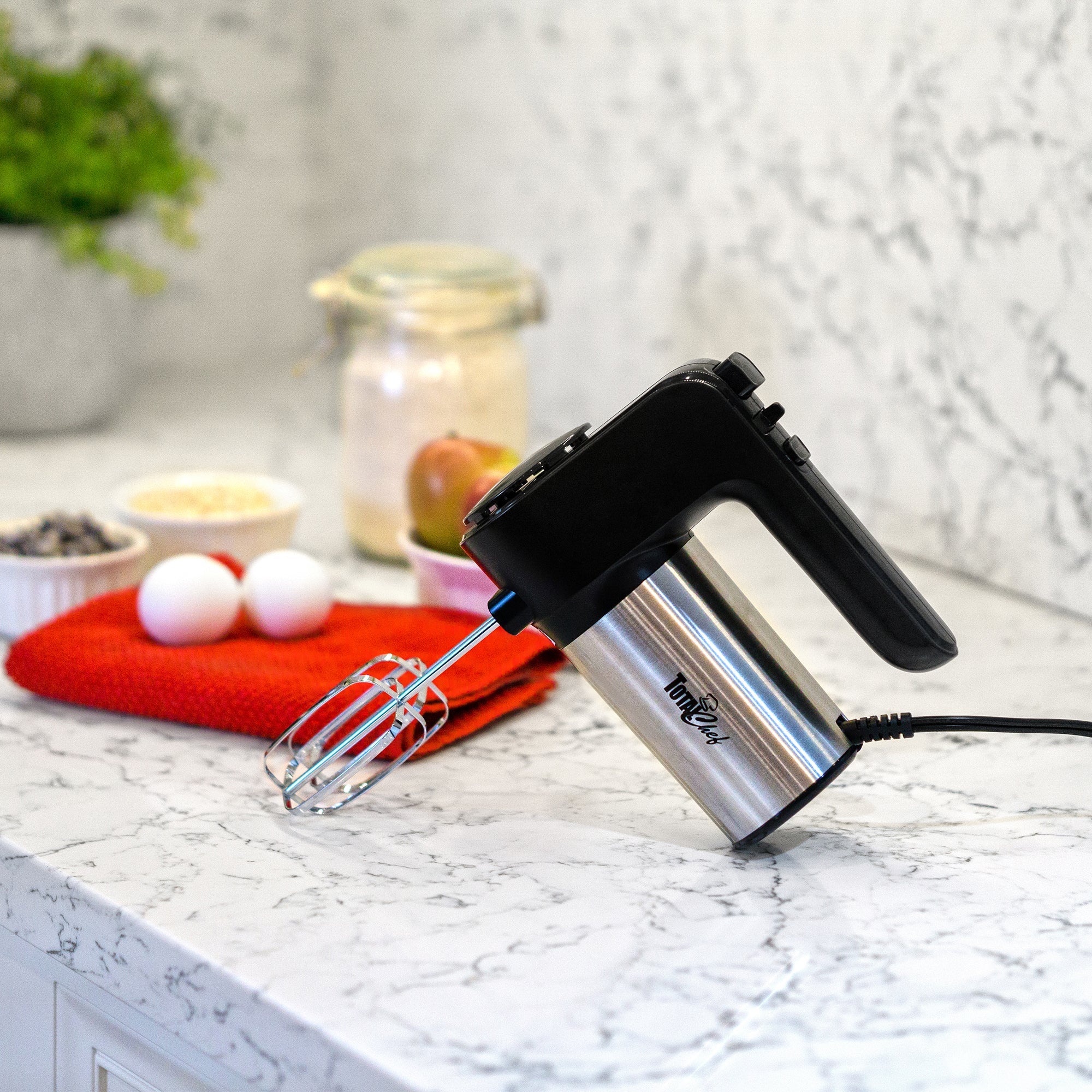 Total Chef 6-Speed Hand Mixer | 250 Watts | Turbo Boost