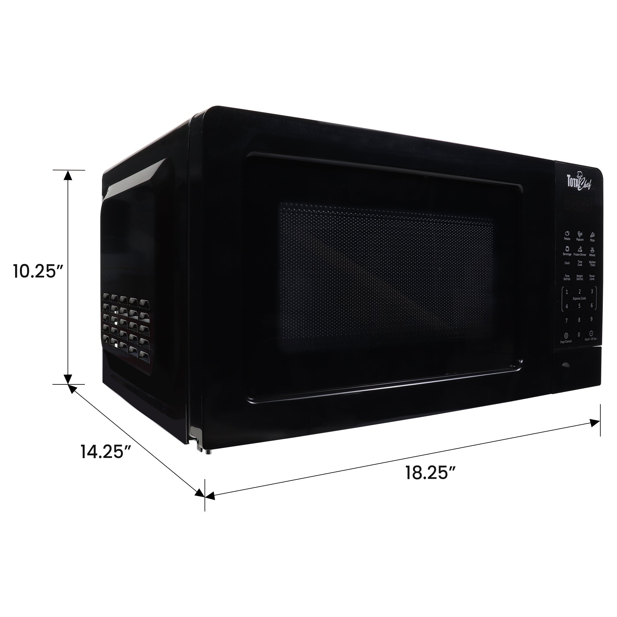 Total Chef Microwave Oven, 700 Watts, 0.7 Cubic Foot