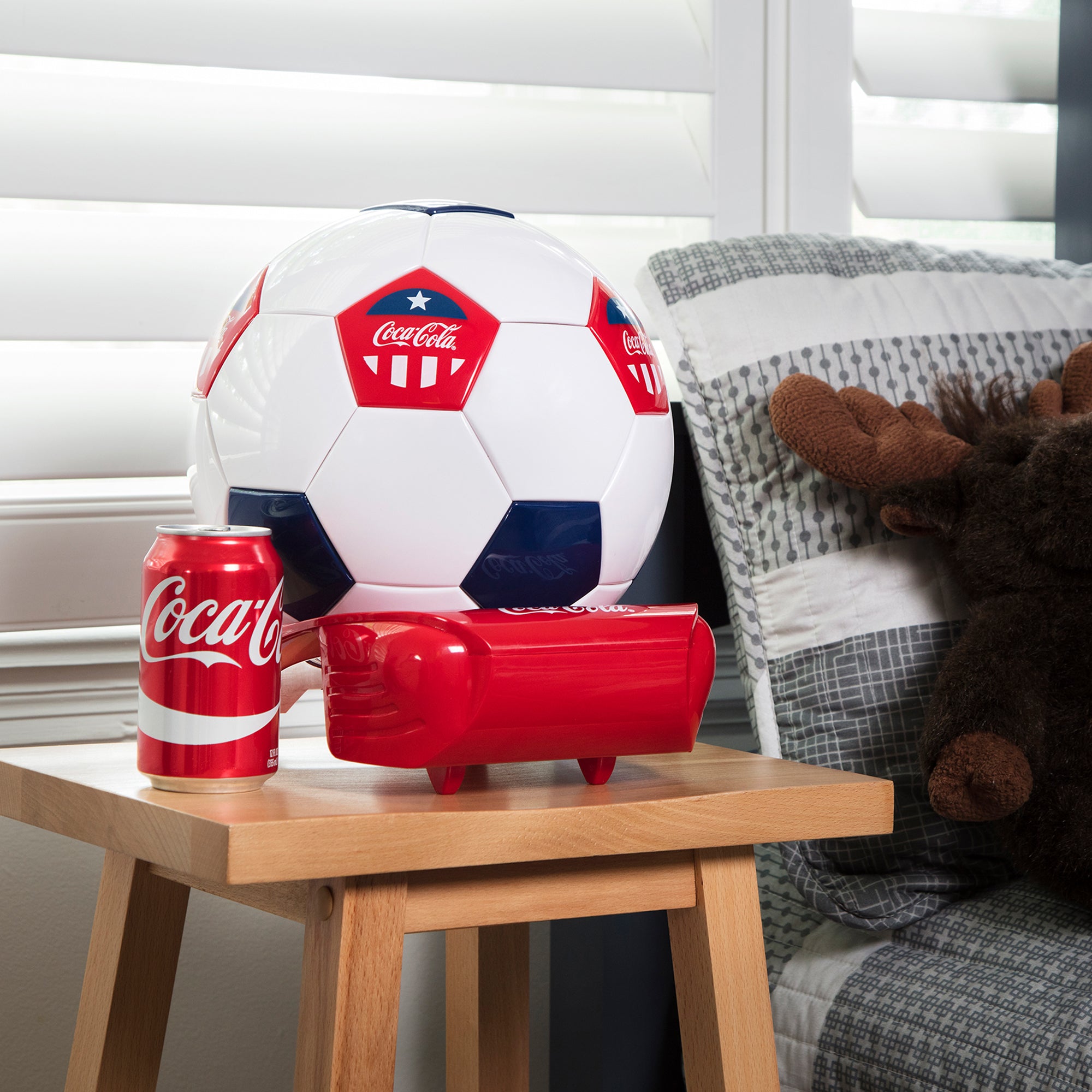 Coca Cola Soccer Ball Mini Fridge | Ball shaped cooler